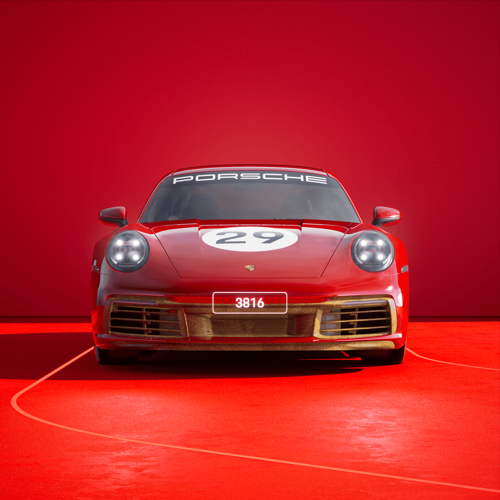 The PORSCHΞ 911 3816 image in phase