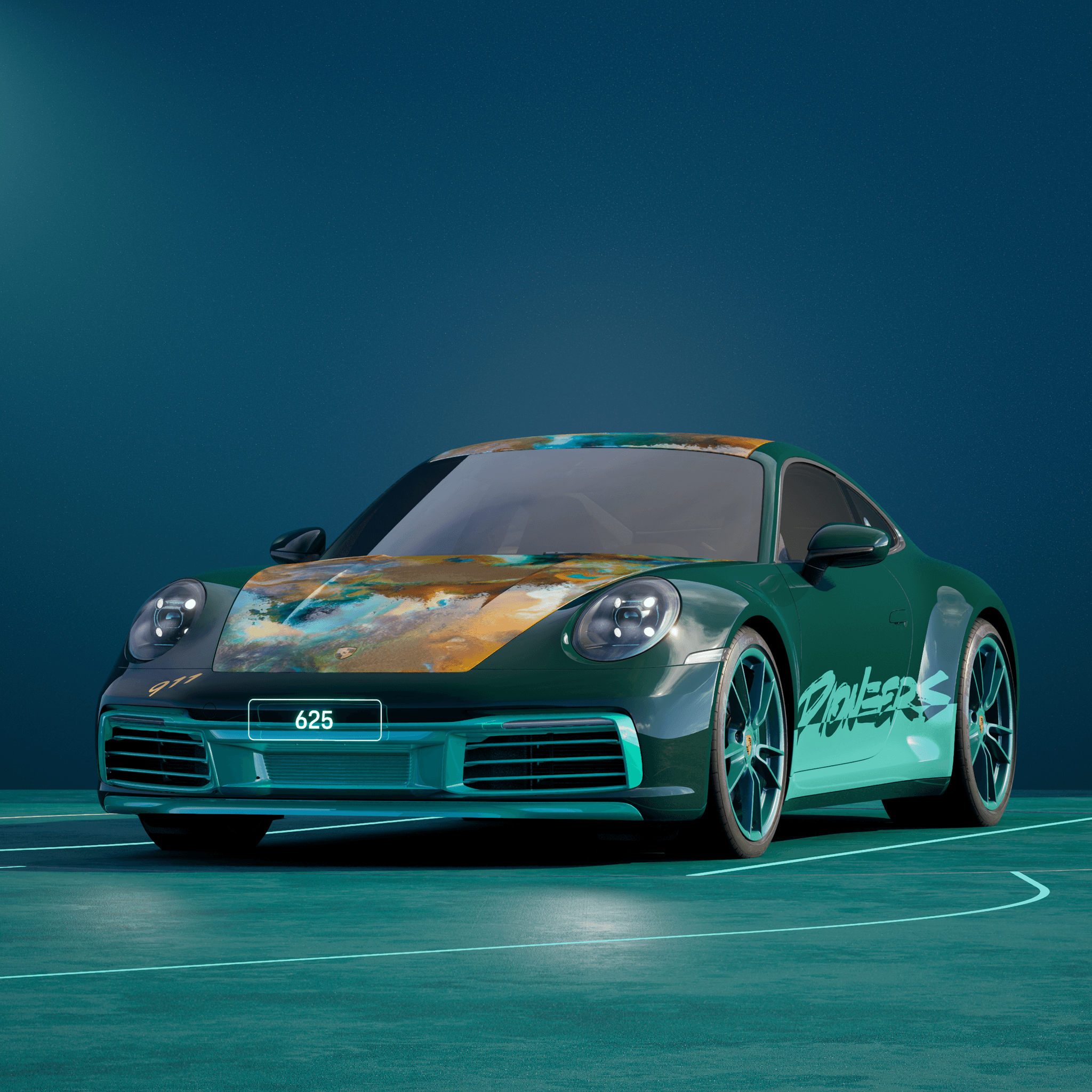 The PORSCHΞ 911 625 image in phase
