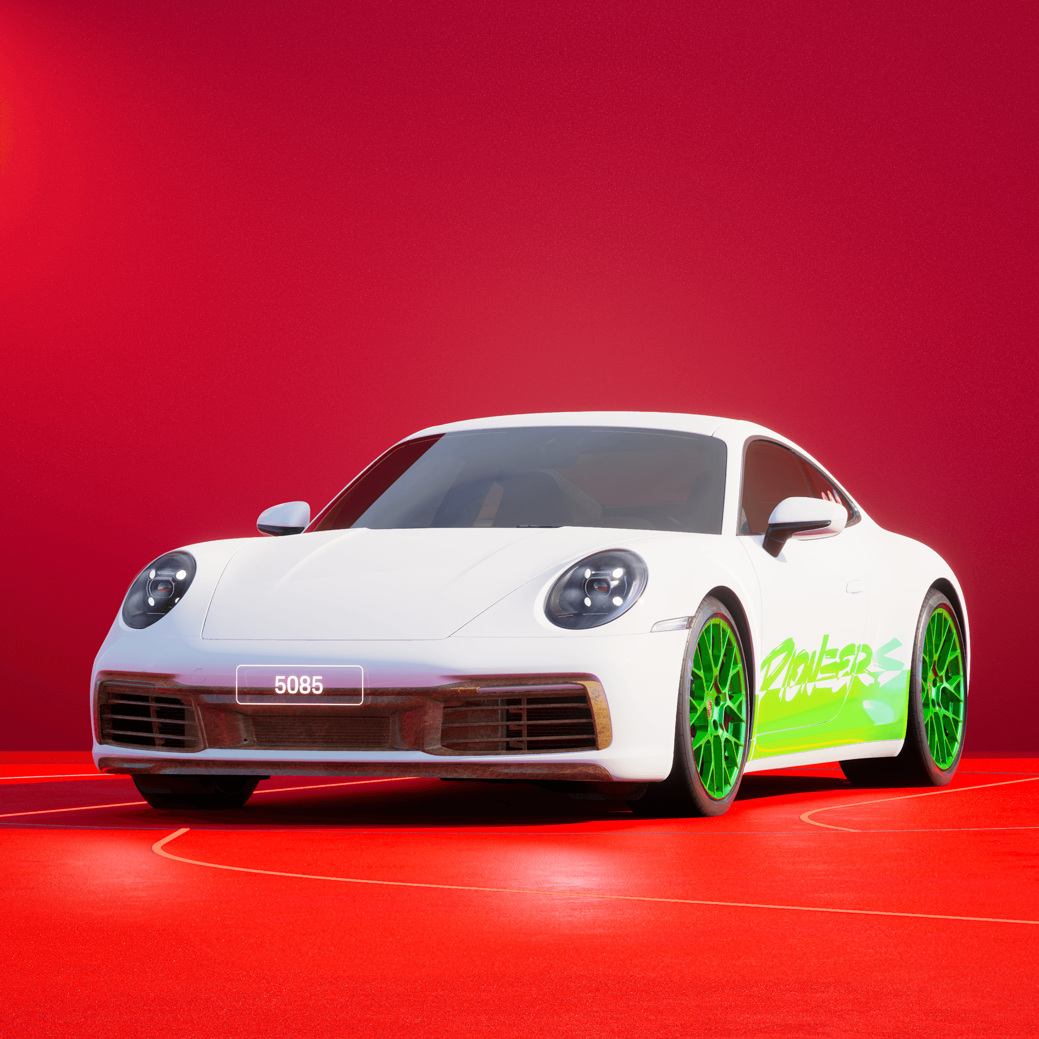 The PORSCHΞ 911 5085 image in phase