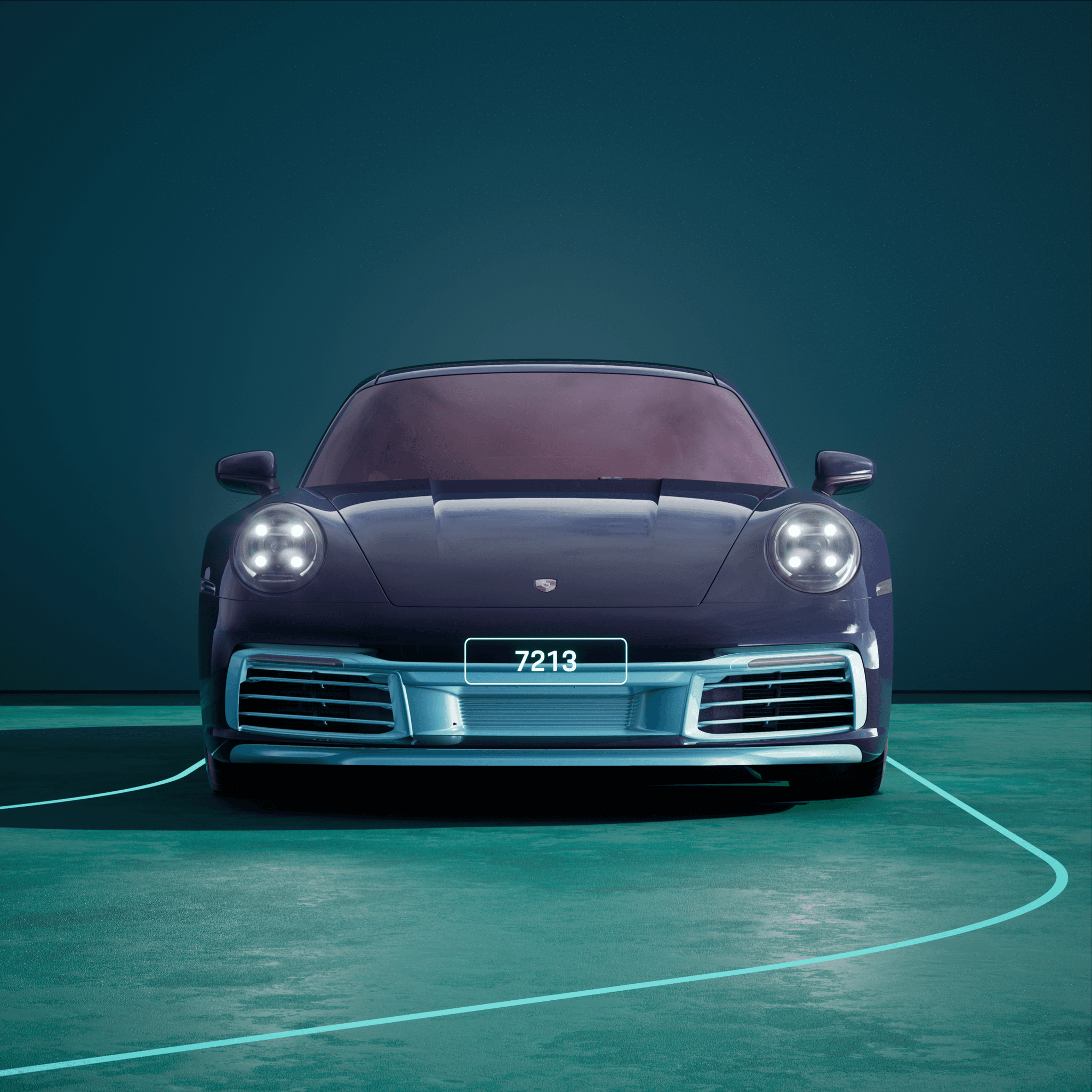 The PORSCHΞ 911 7213 image in phase