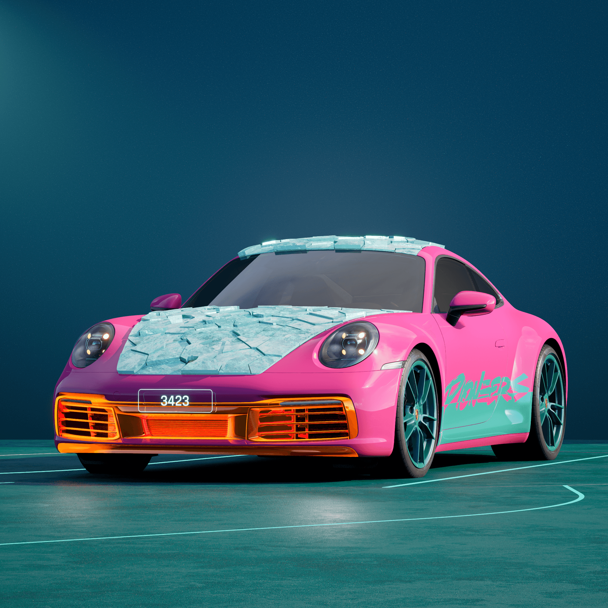 The PORSCHΞ 911 3423 image in phase