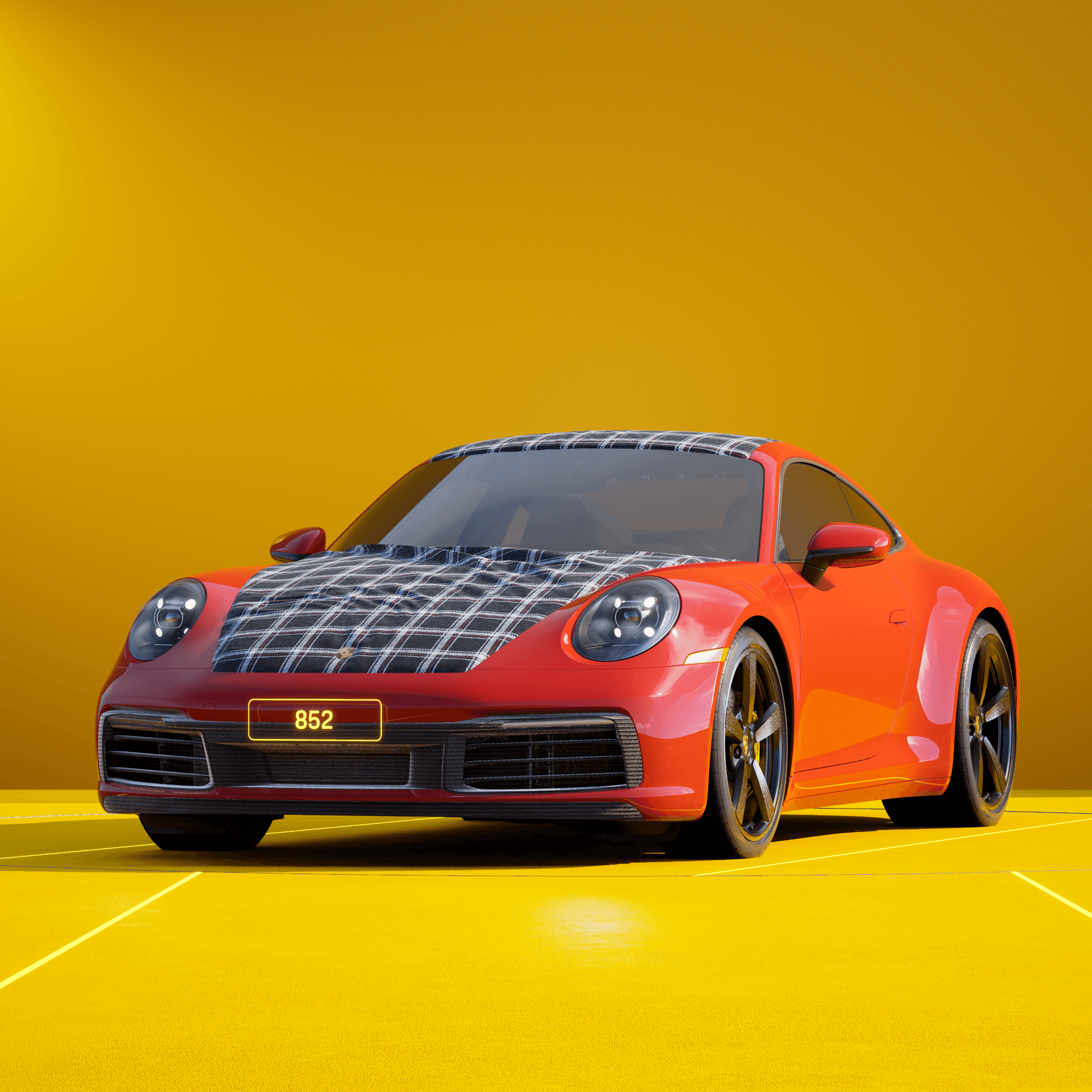 The PORSCHΞ 911 852 image in phase