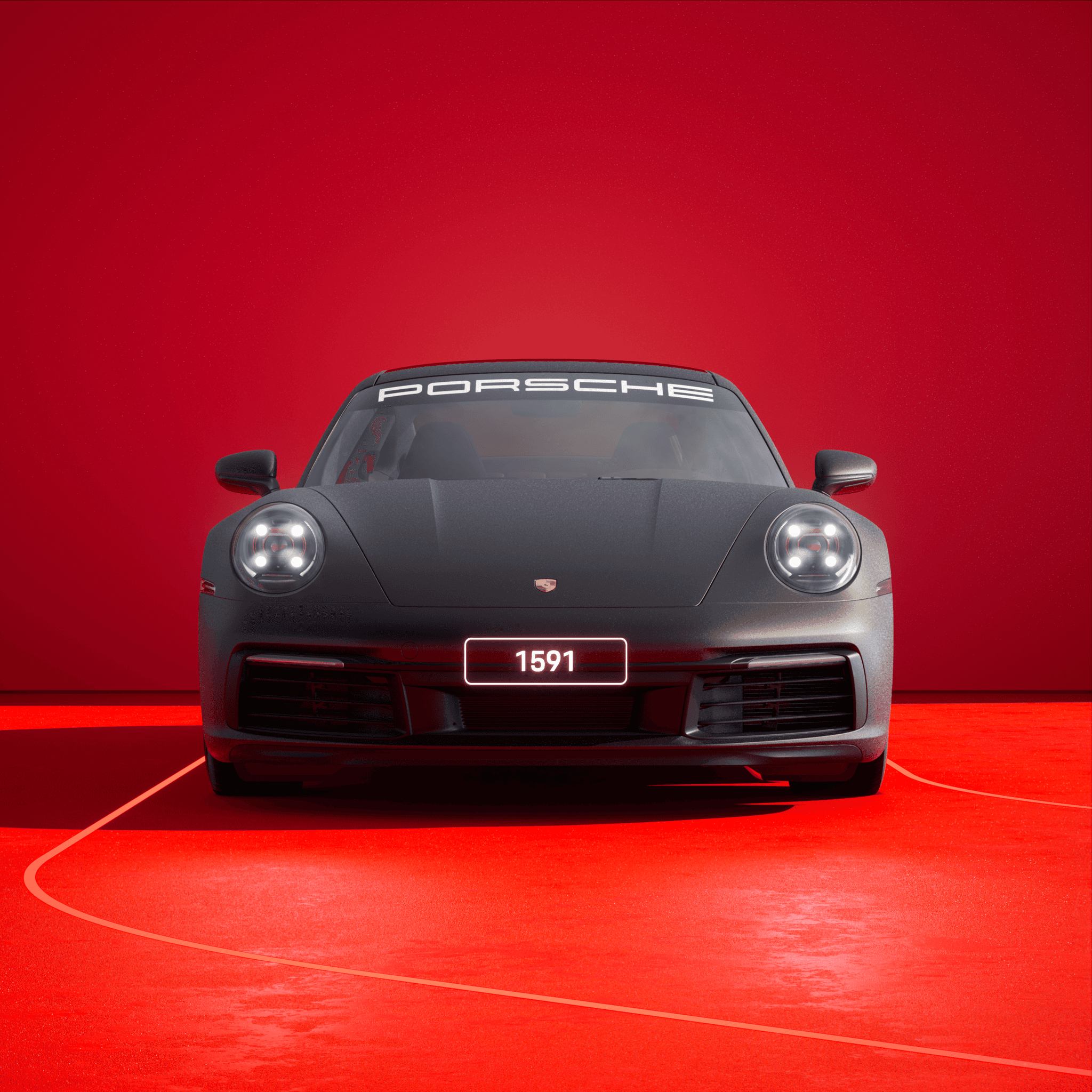 The PORSCHΞ 911 1591 image in phase