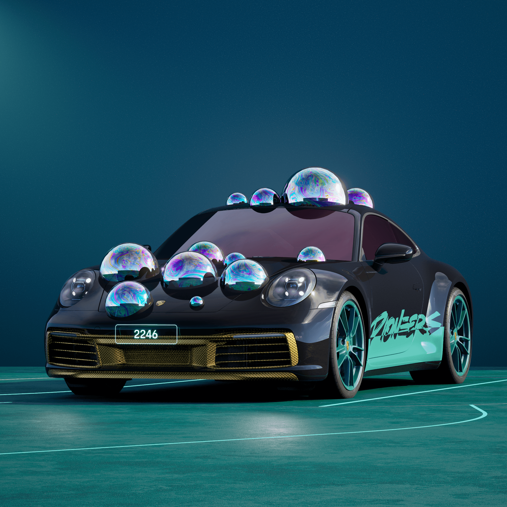 The PORSCHΞ 911 2246 image in phase