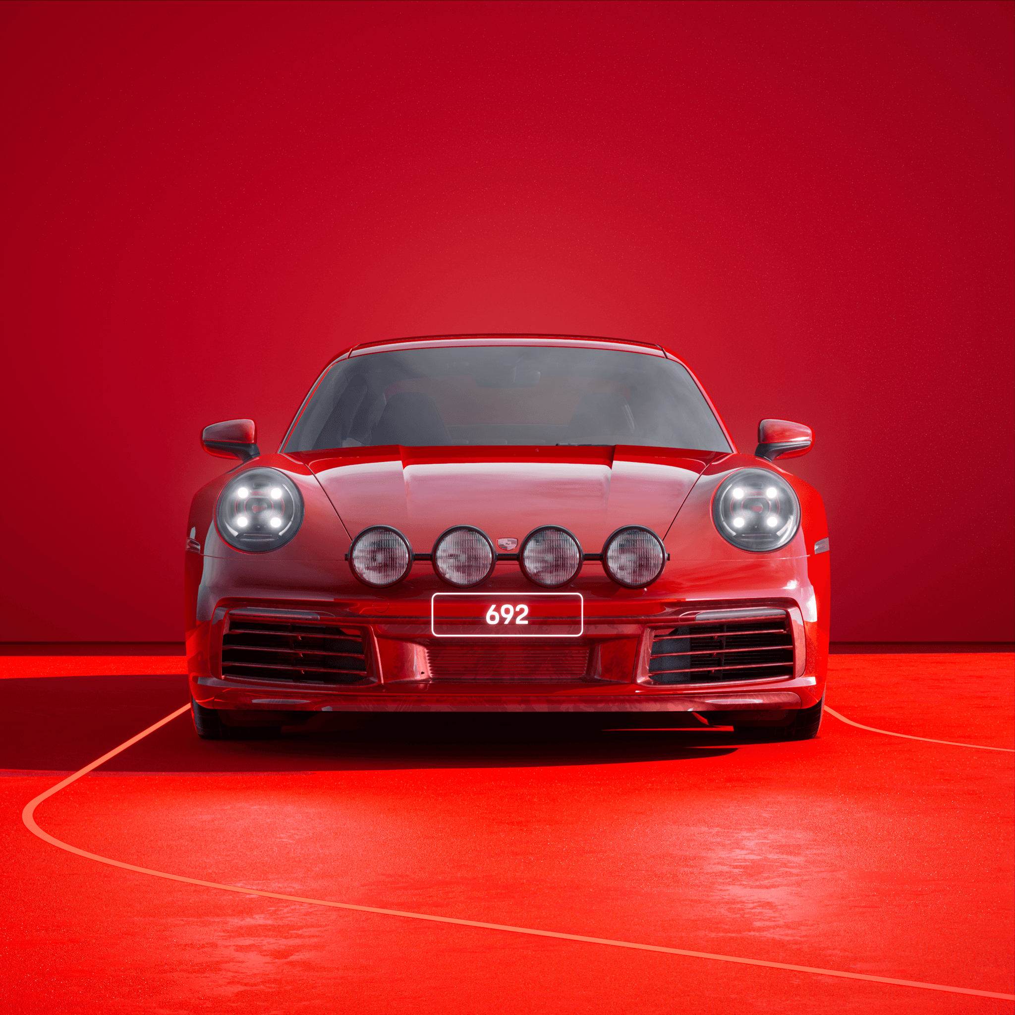 The PORSCHΞ 911 692 image in phase