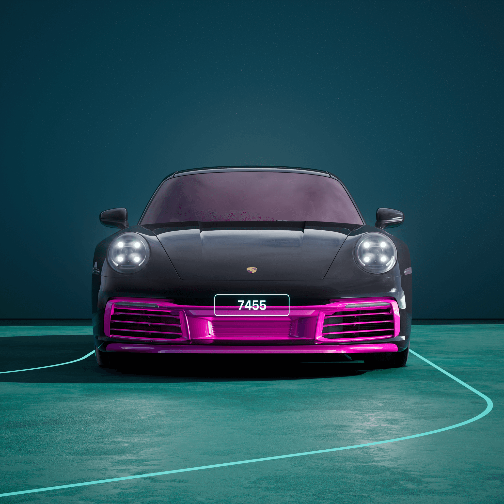 The PORSCHΞ 911 7455 image in phase