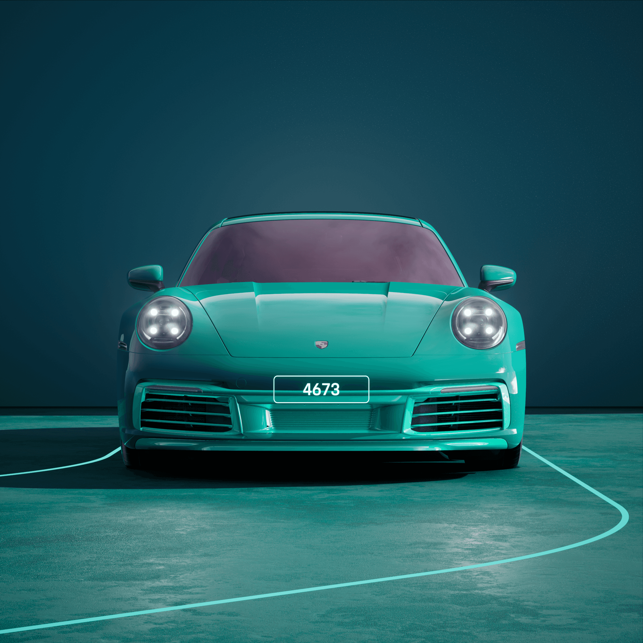 The PORSCHΞ 911 4673 image in phase