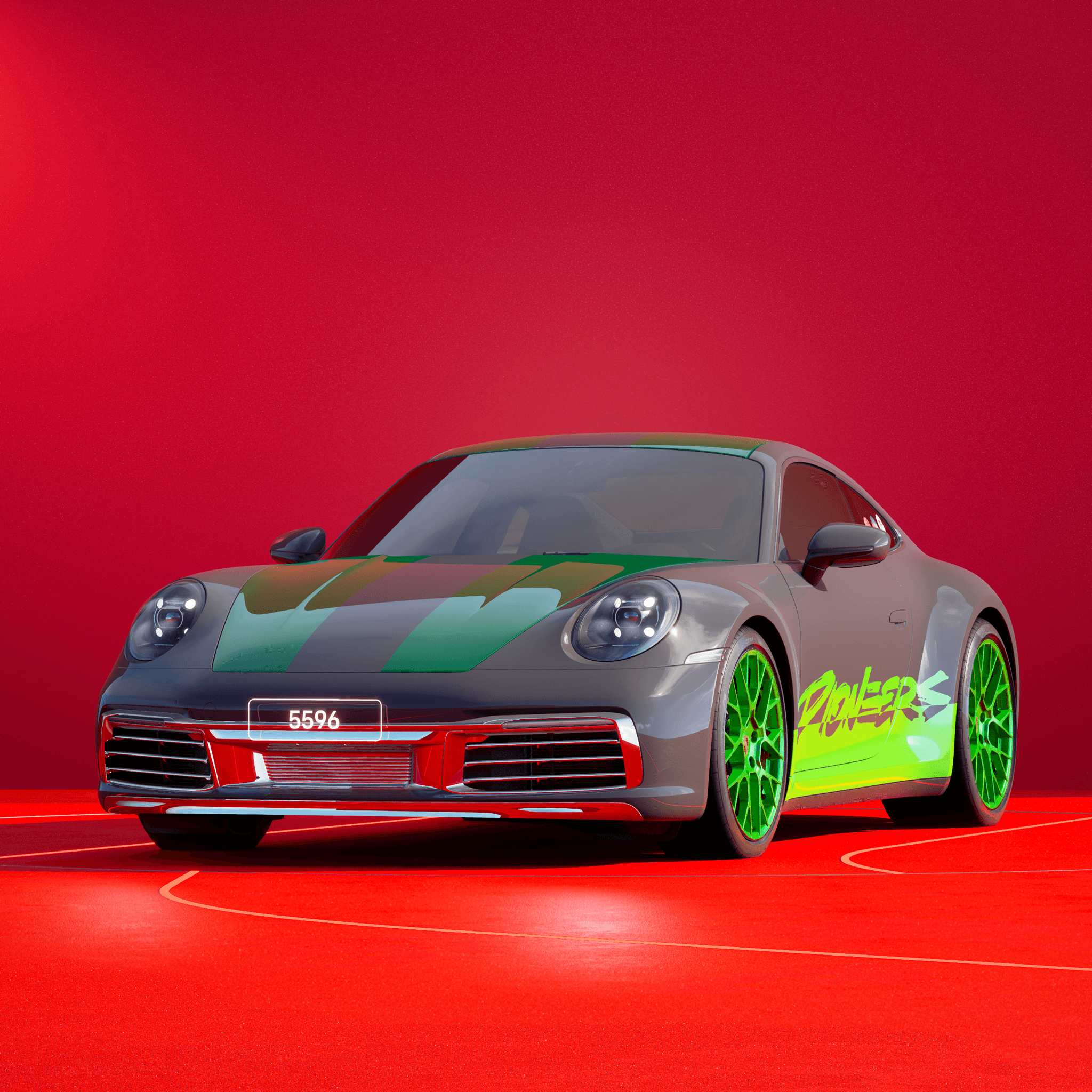 The PORSCHΞ 911 5596 image in phase