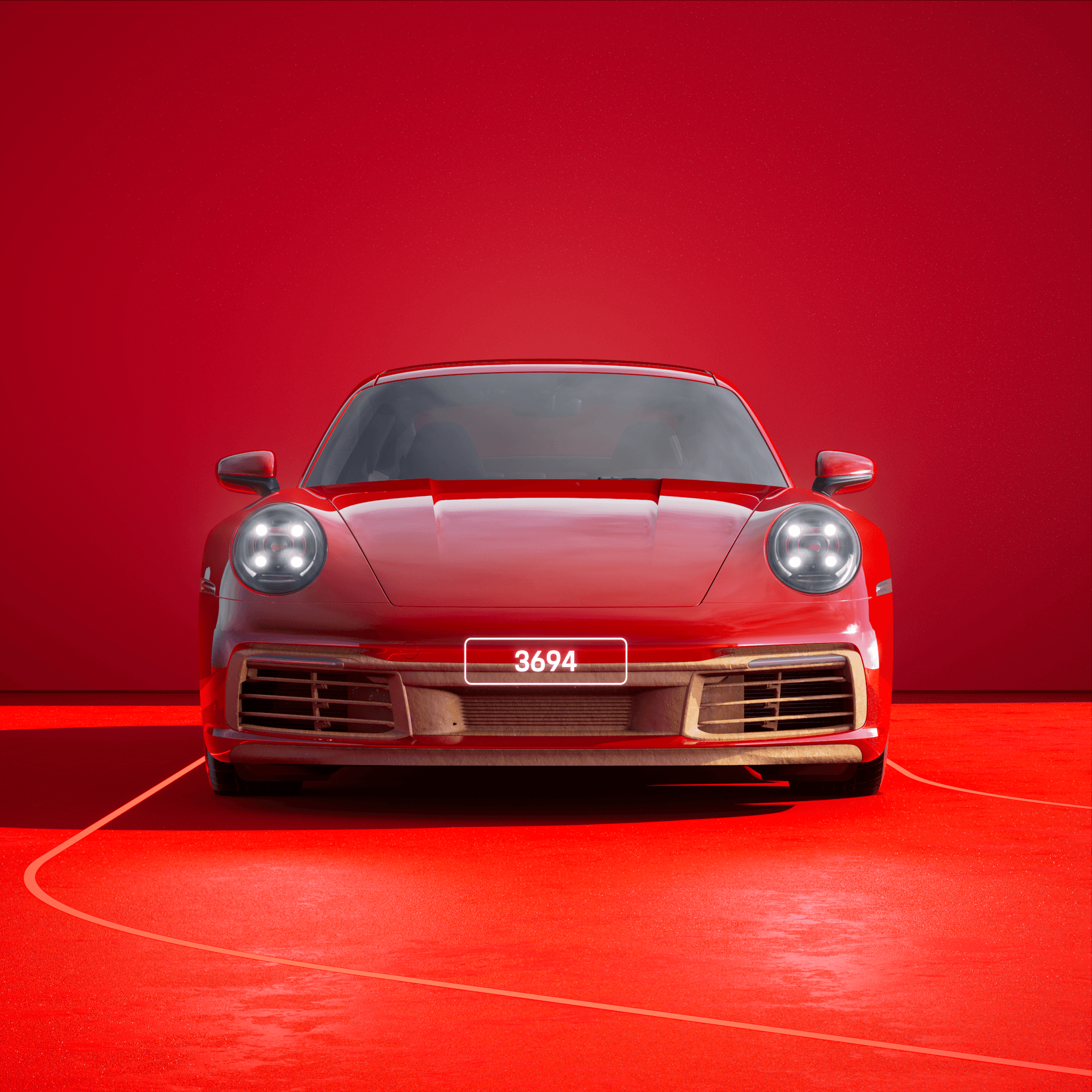 The PORSCHΞ 911 3694 image in phase