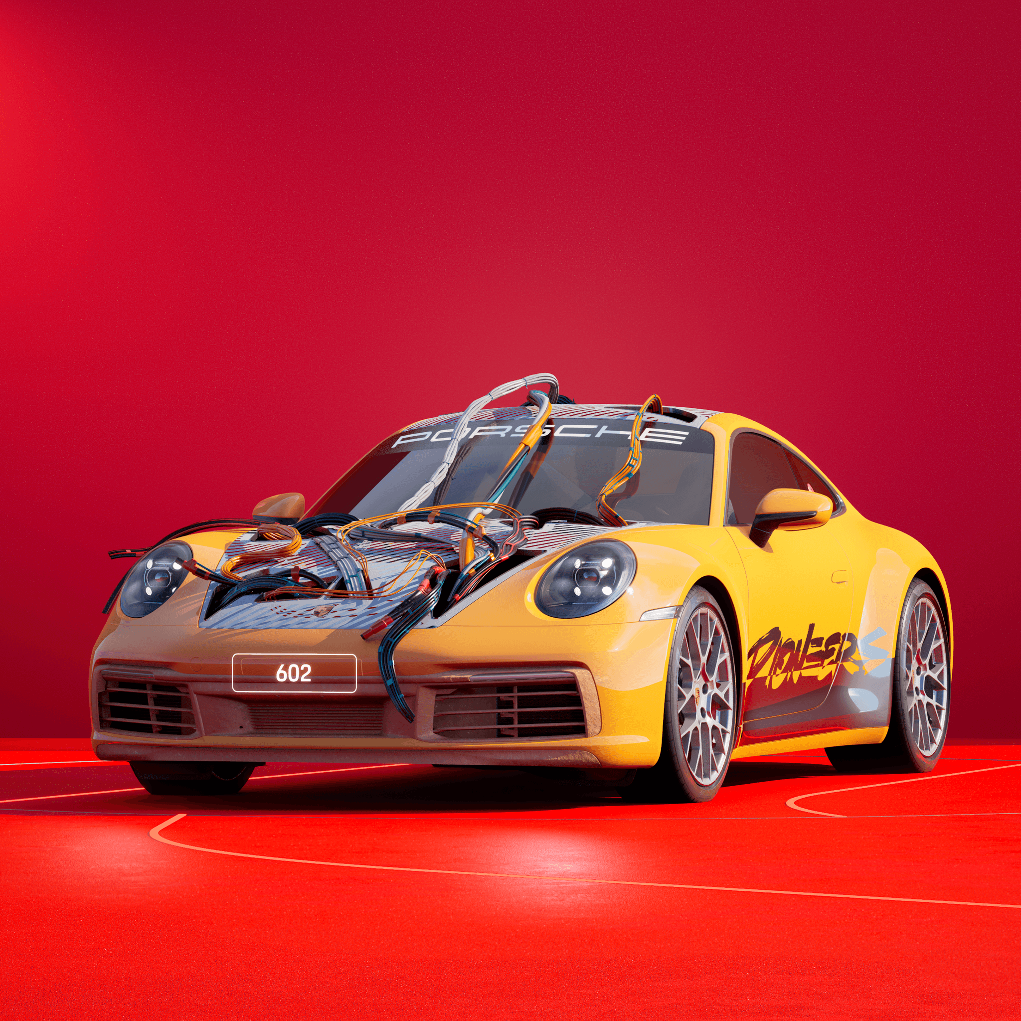 The PORSCHΞ 911 602 image in phase