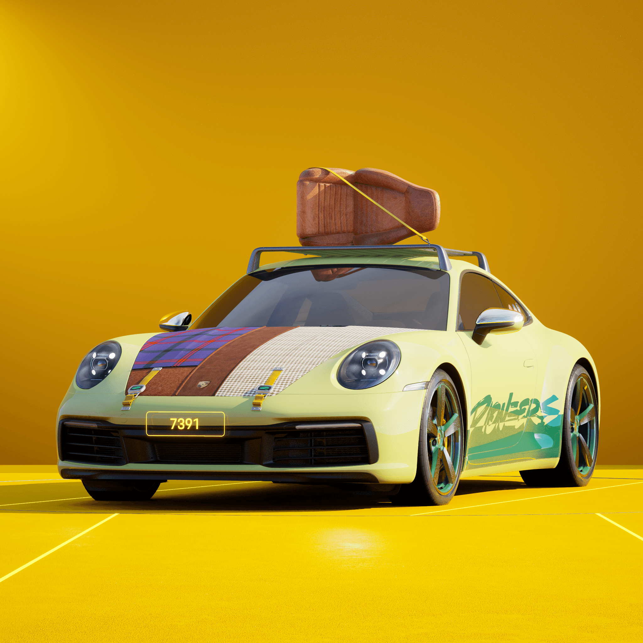 The PORSCHΞ 911 7391 image in phase