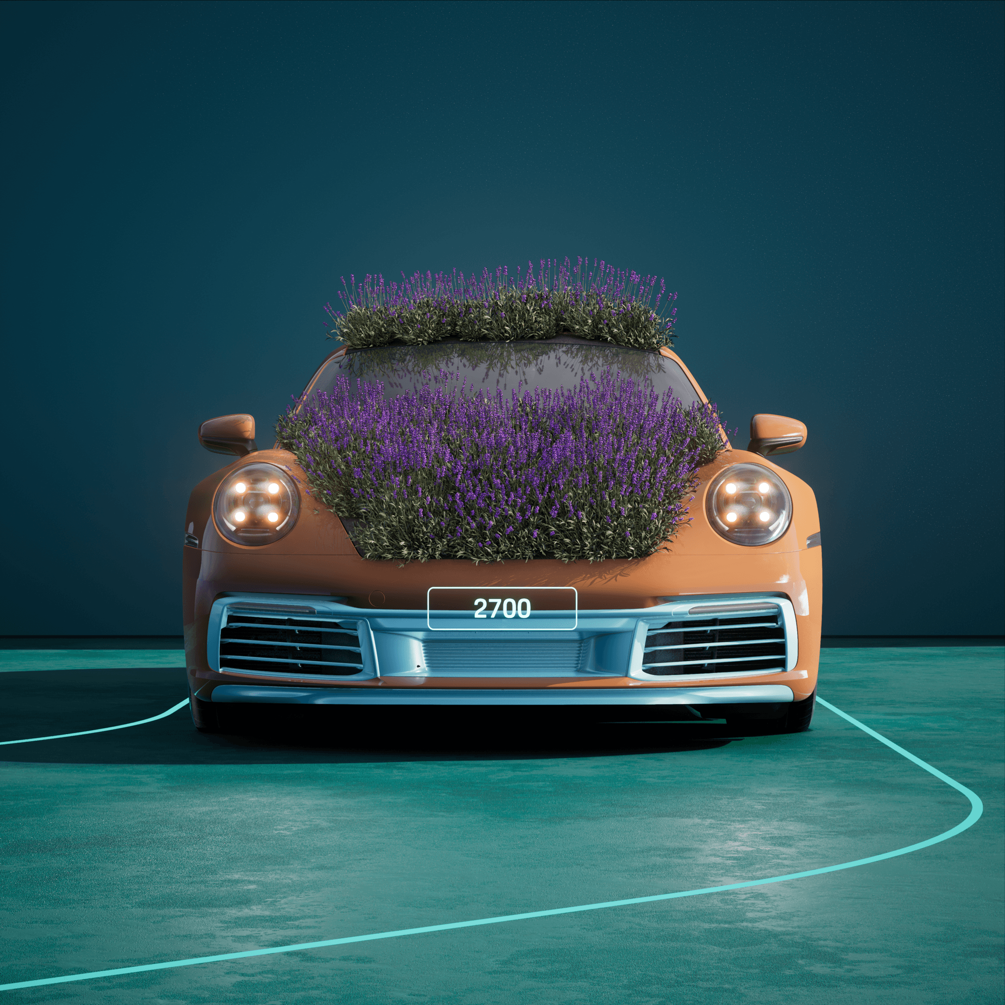 The PORSCHΞ 911 2700 image in phase