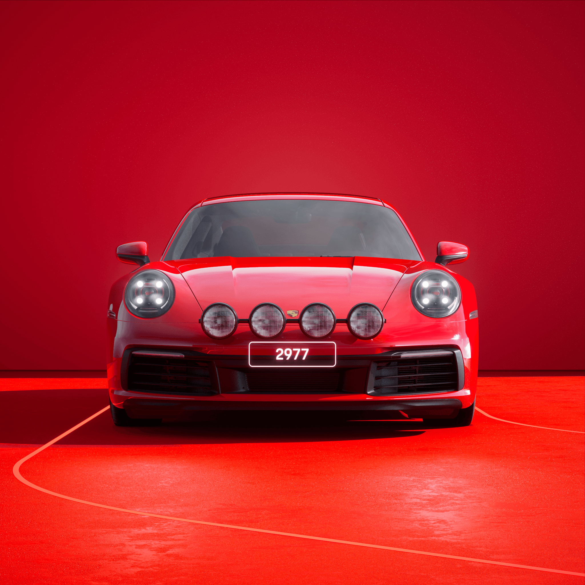 The PORSCHΞ 911 2977 image in phase