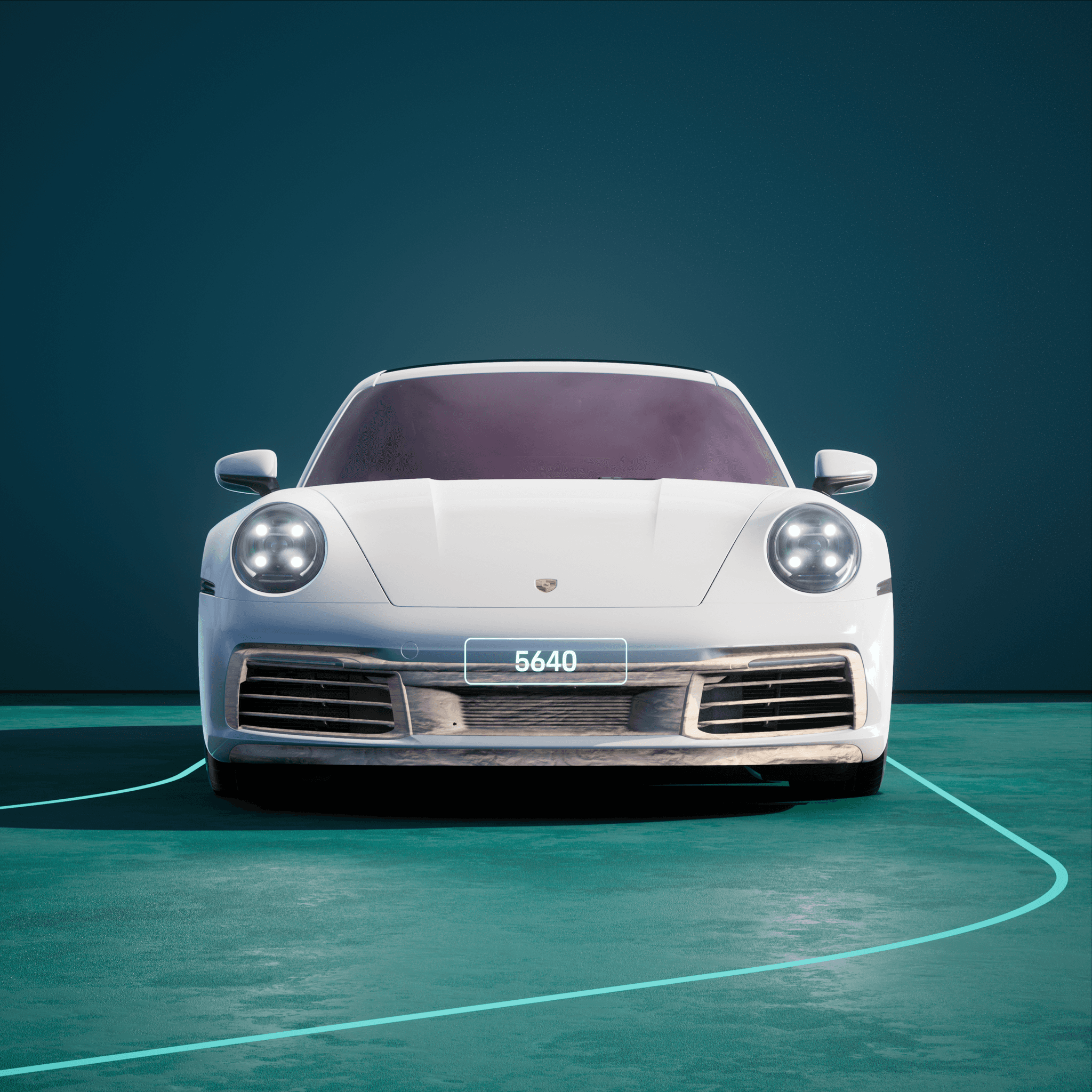 The PORSCHΞ 911 5640 image in phase