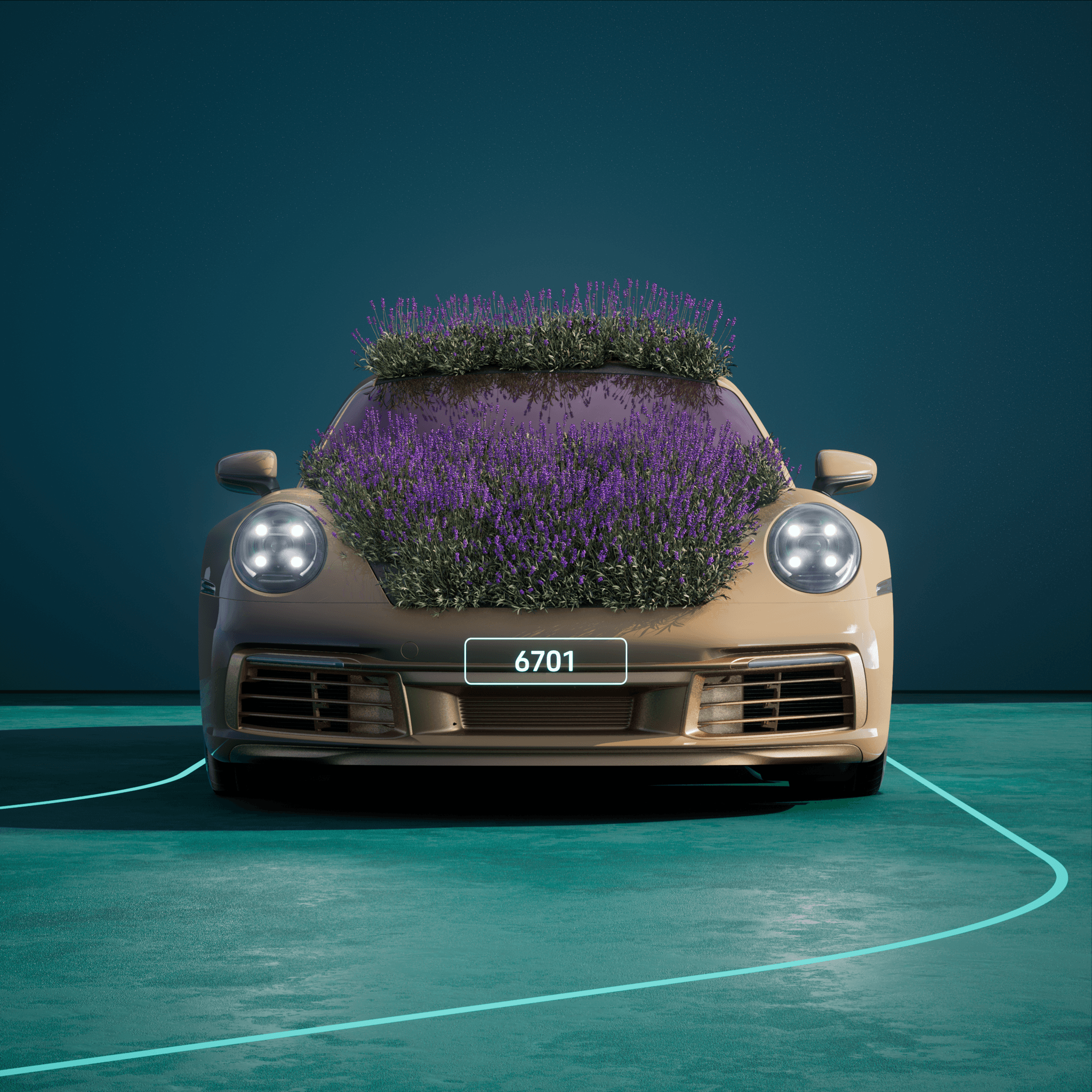 The PORSCHΞ 911 6701 image in phase
