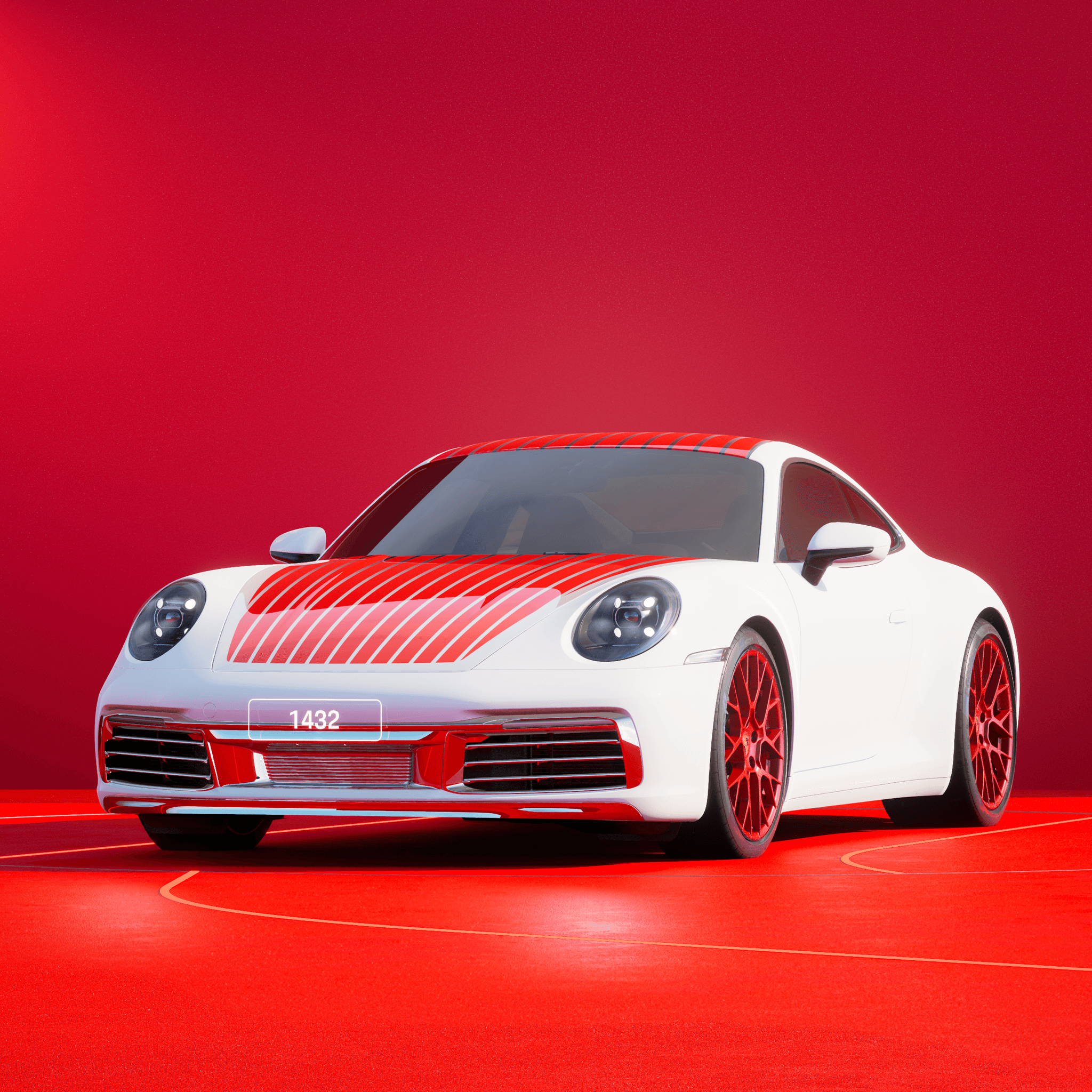The PORSCHΞ 911 1432 image in phase