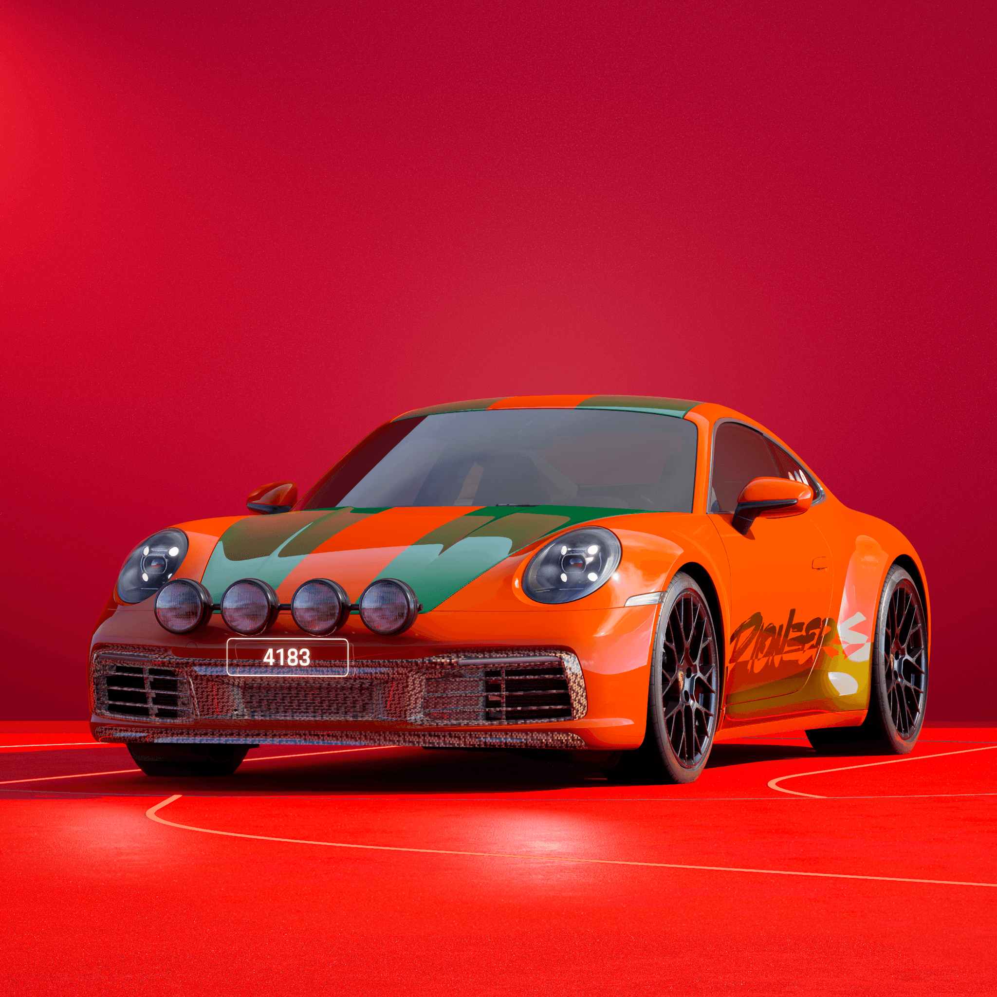 The PORSCHΞ 911 4183 image in phase