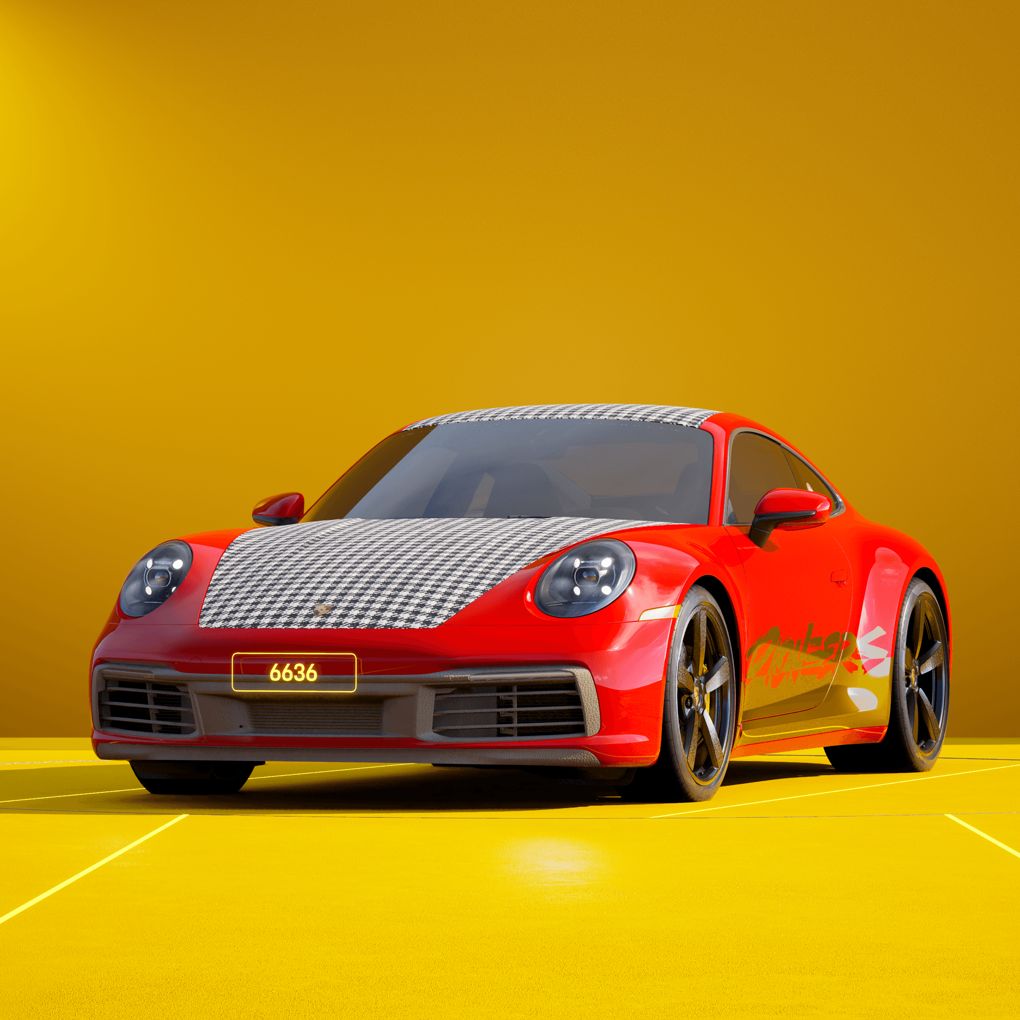 The PORSCHΞ 911 6636 image in phase