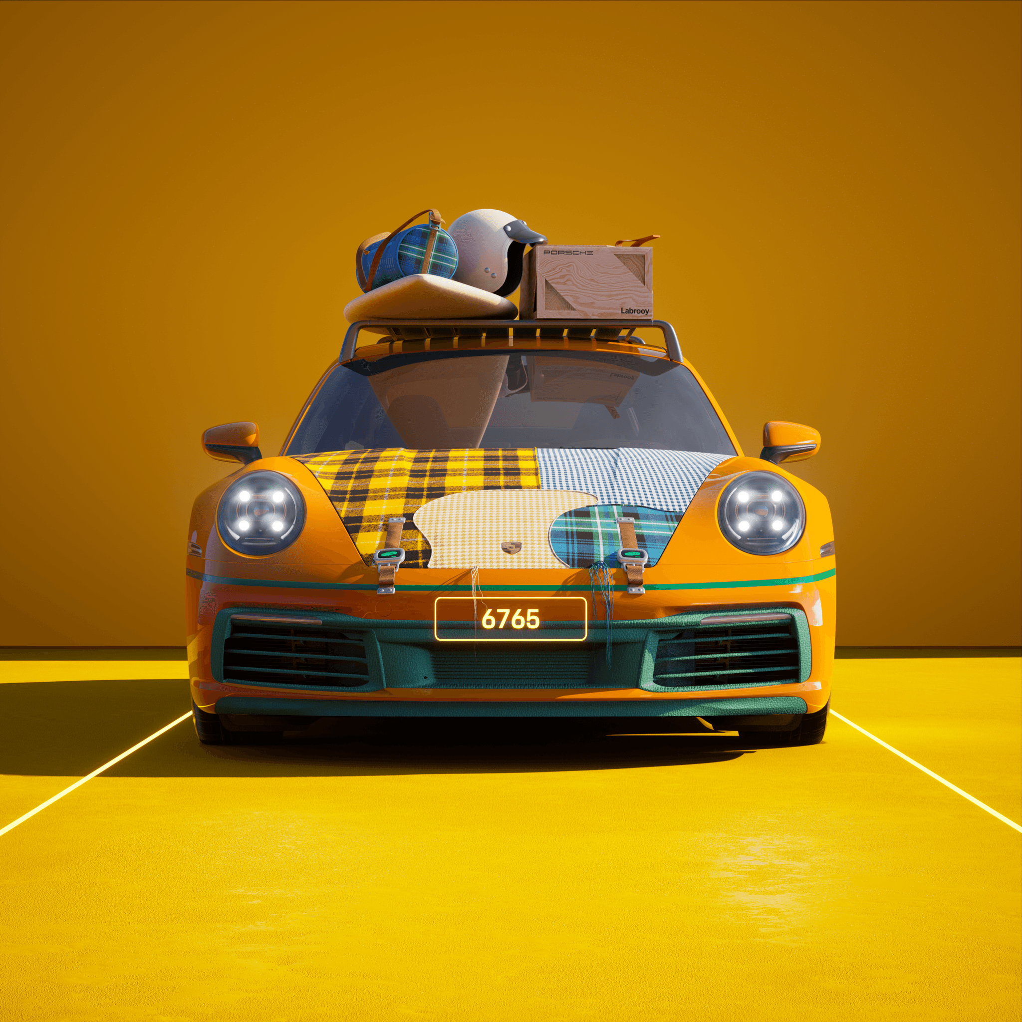The PORSCHΞ 911 6765 image in phase