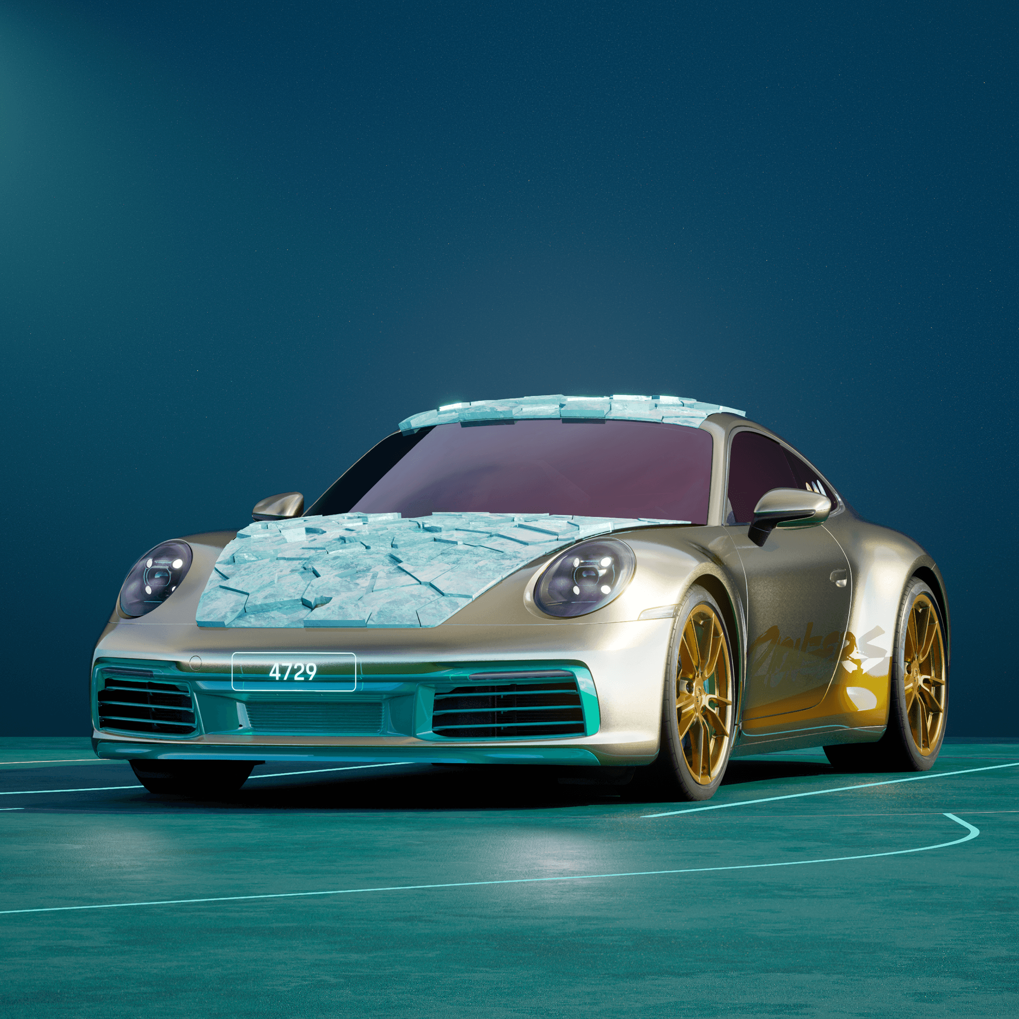 The PORSCHΞ 911 4729 image in phase