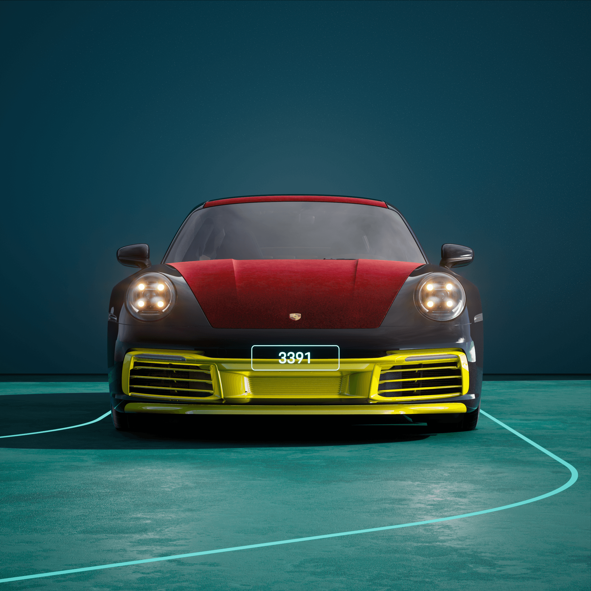 The PORSCHΞ 911 3391 image in phase