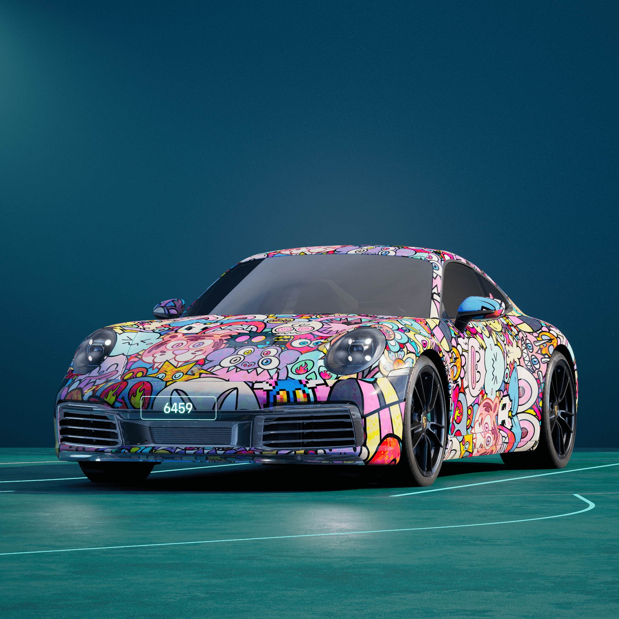 The PORSCHΞ 911 6459 image in phase