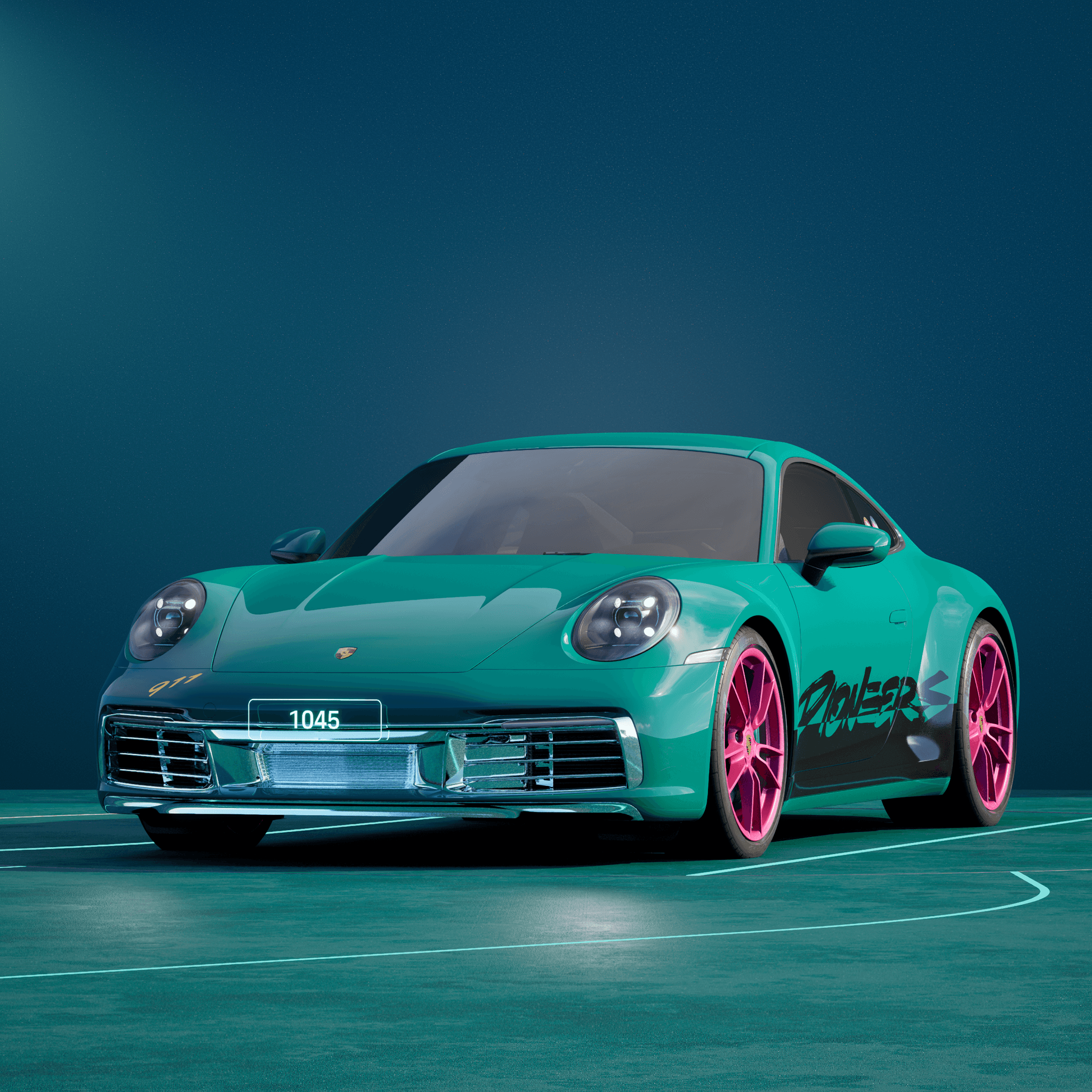The PORSCHΞ 911 1045 image in phase