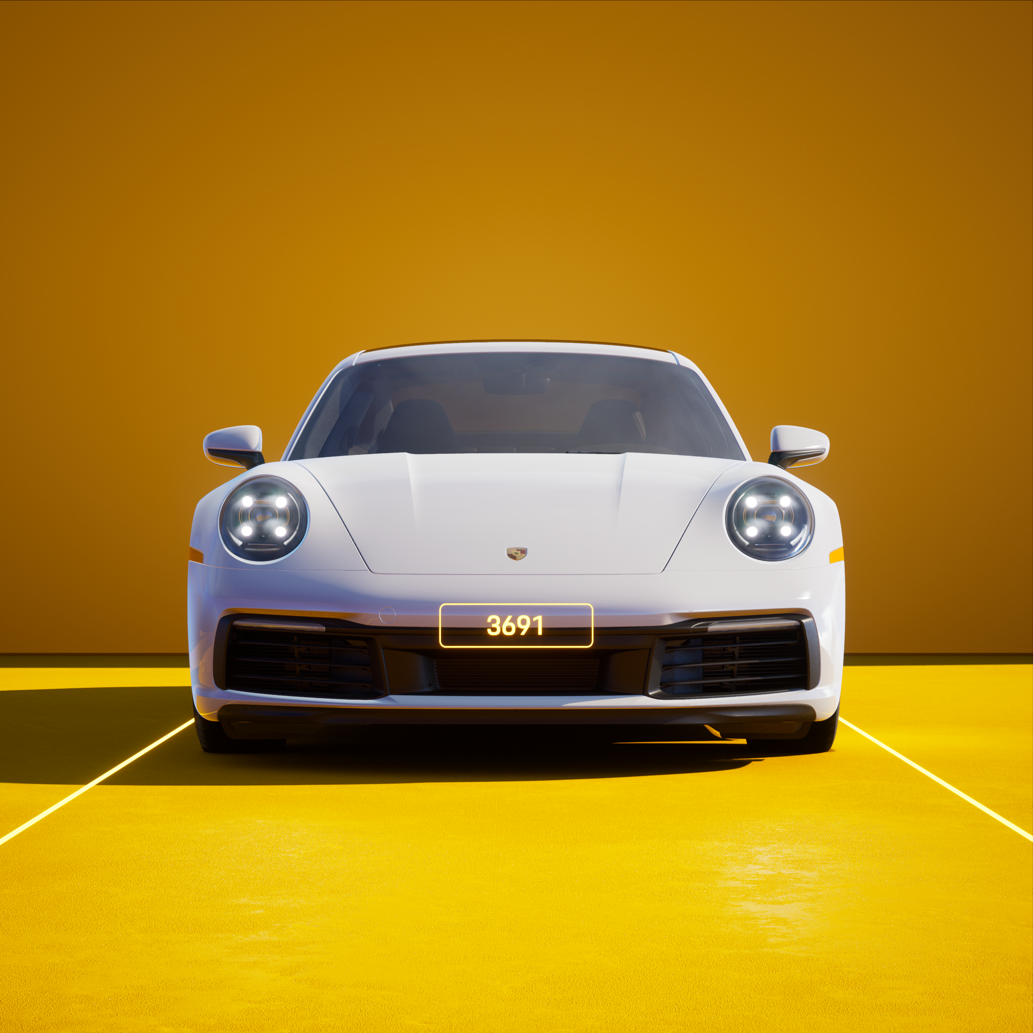The PORSCHΞ 911 3691 image in phase