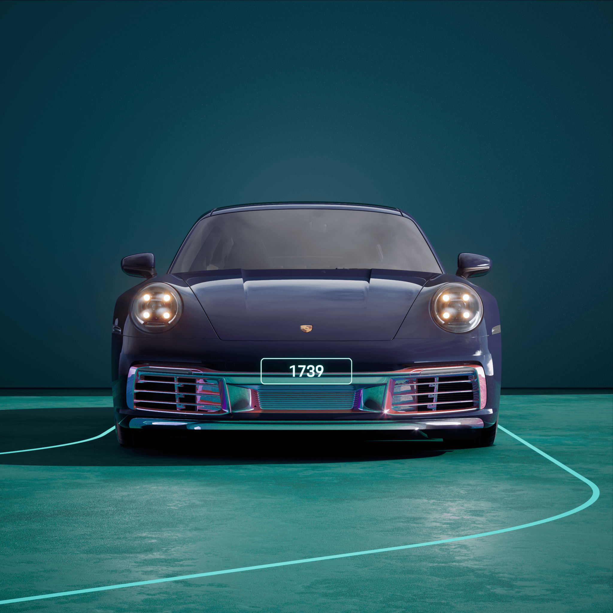 The PORSCHΞ 911 1739 image in phase