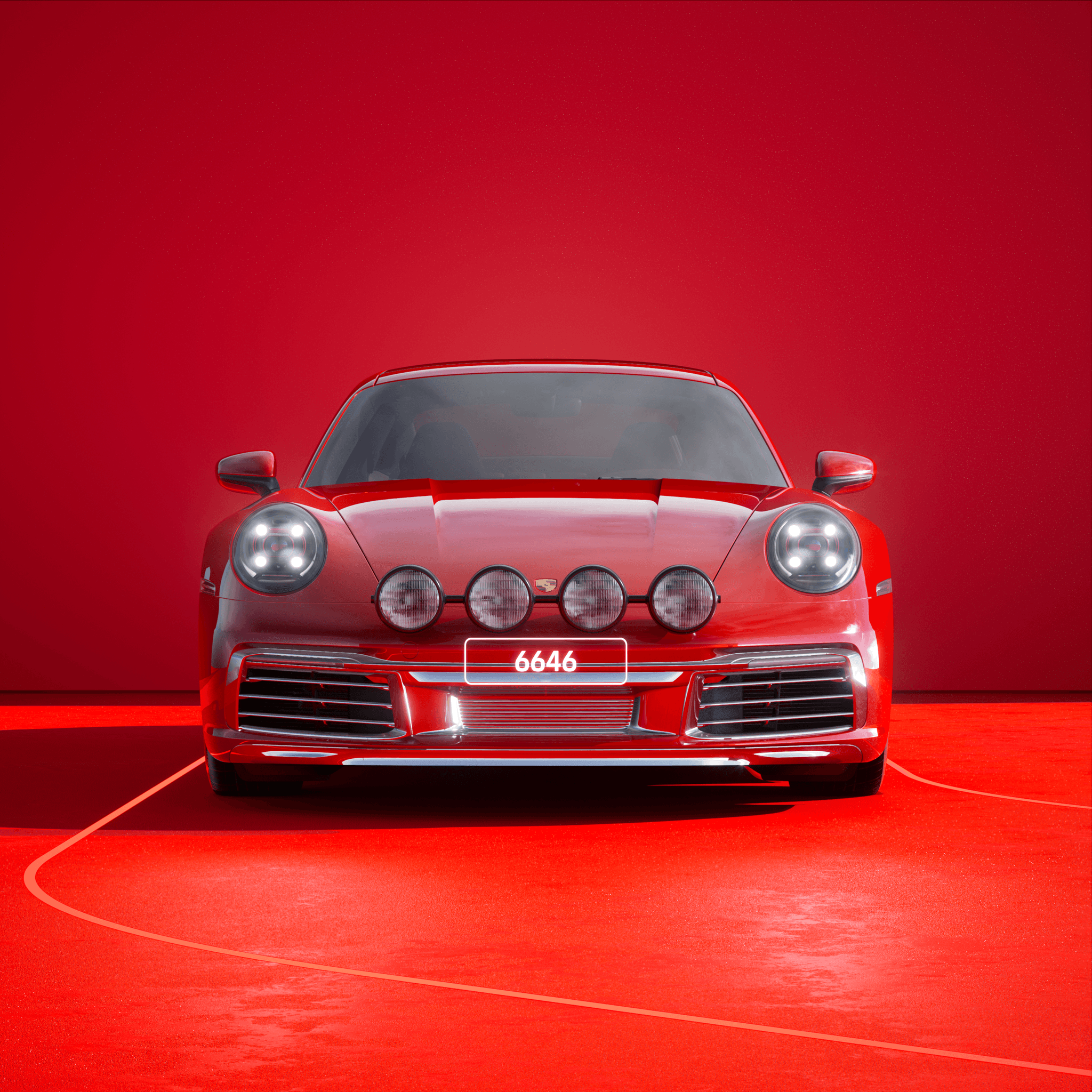 The PORSCHΞ 911 6646 image in phase
