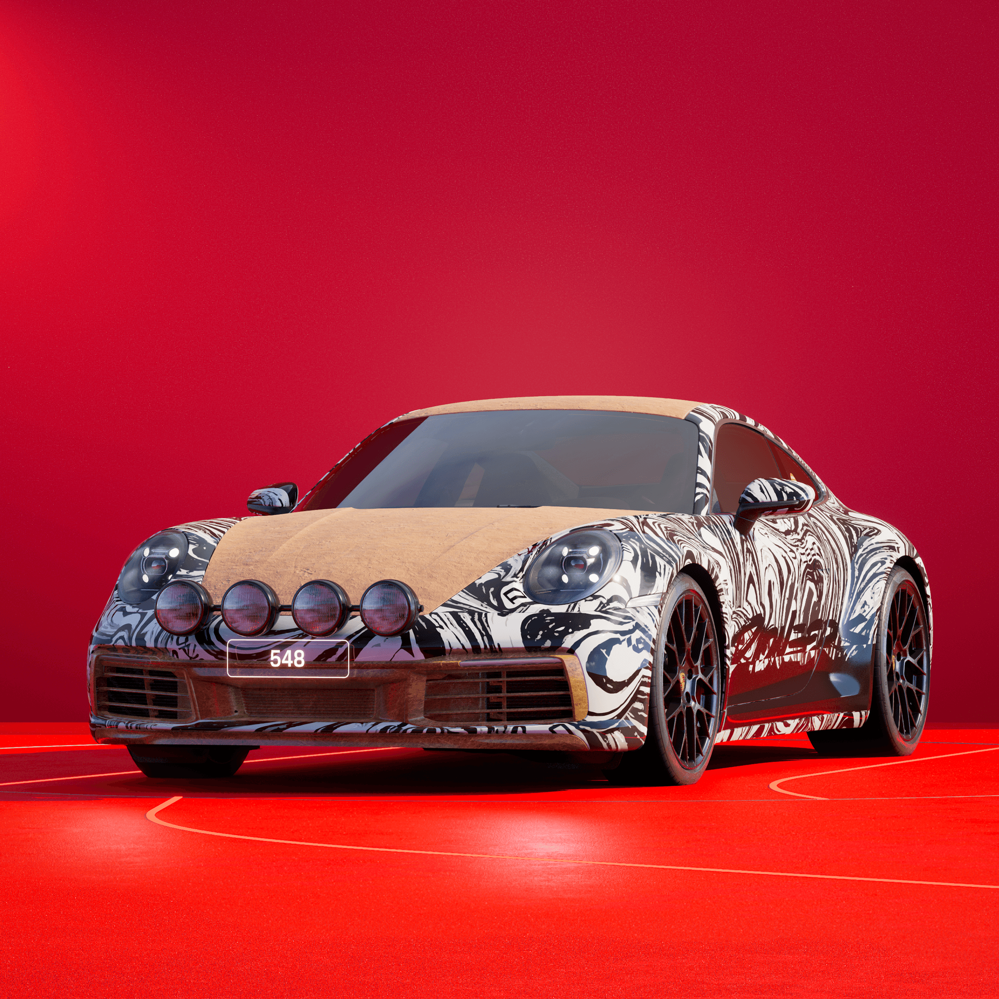 The PORSCHΞ 911 548 image in phase