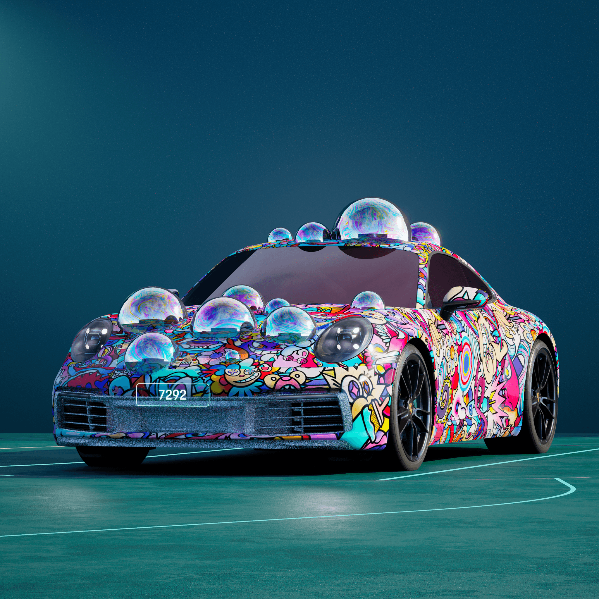 The PORSCHΞ 911 7292 image in phase