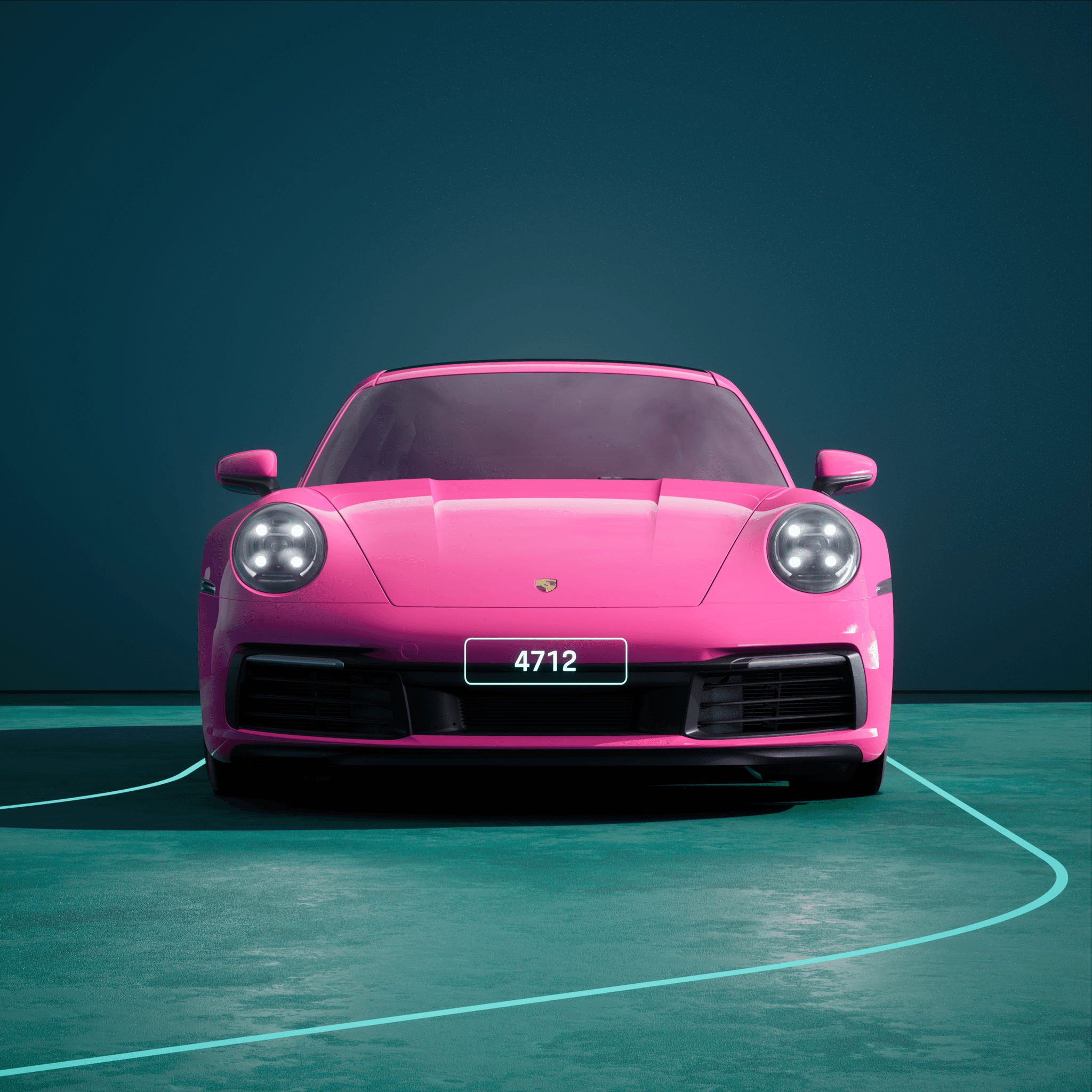 The PORSCHΞ 911 4712 image in phase