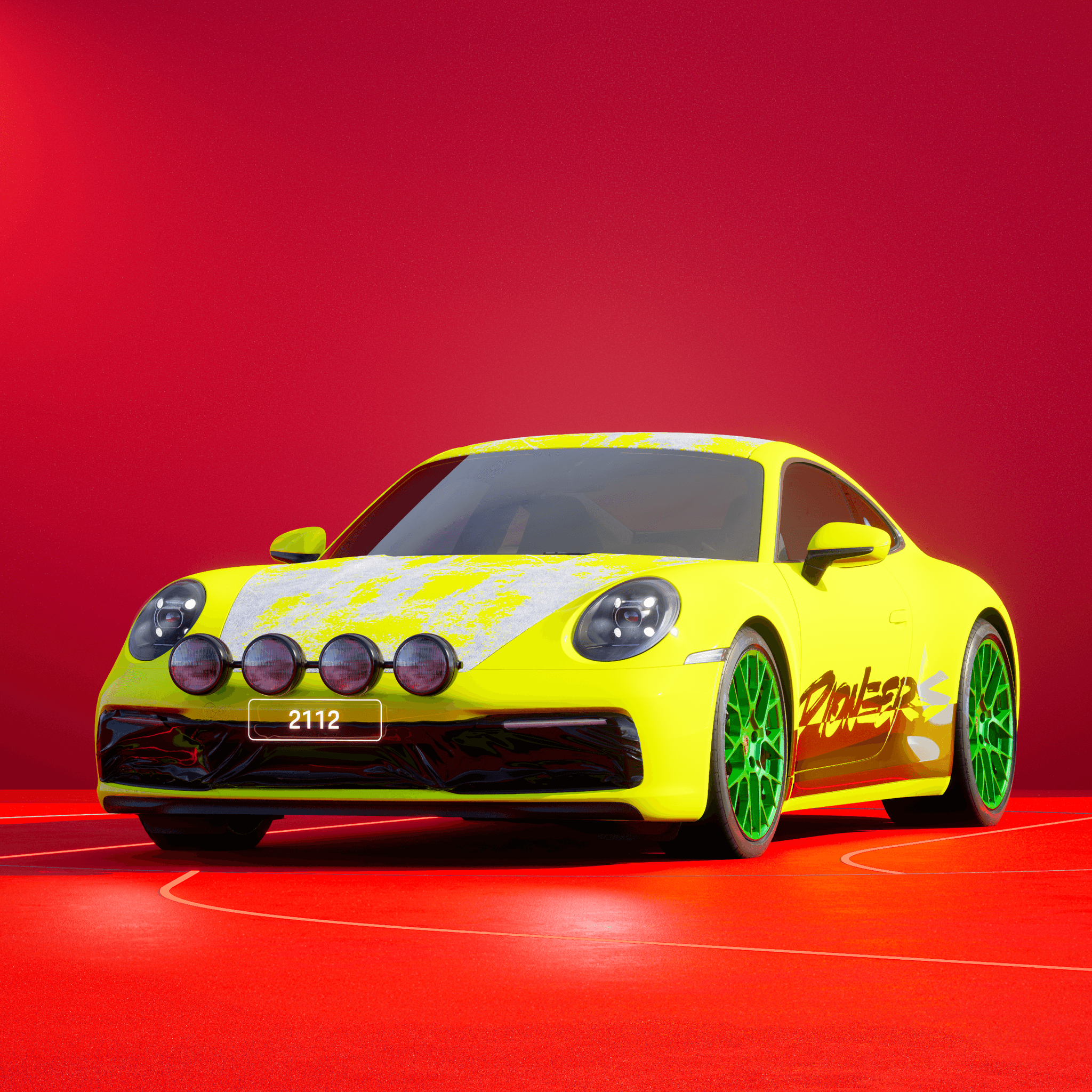 The PORSCHΞ 911 2112 image in phase