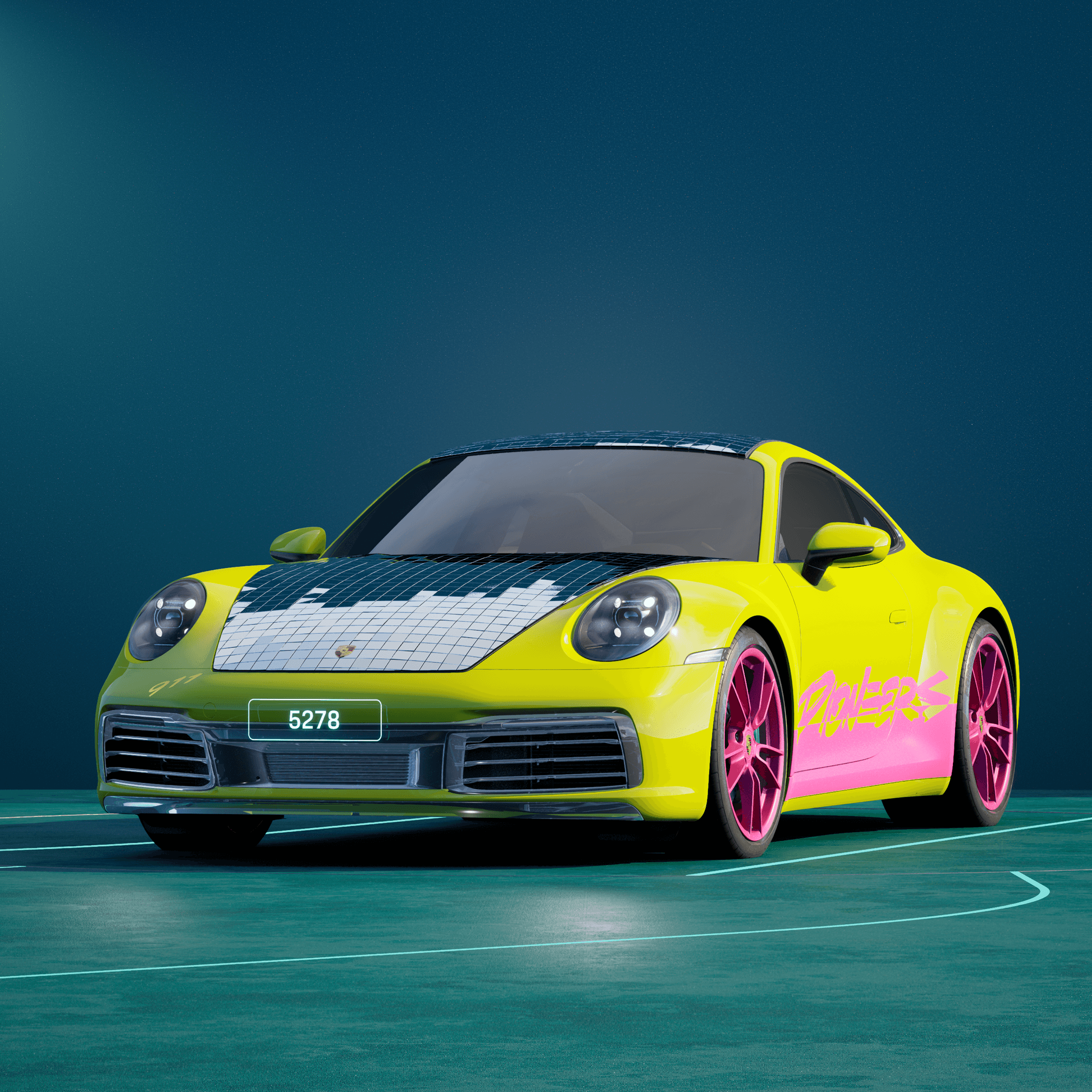 The PORSCHΞ 911 5278 image in phase