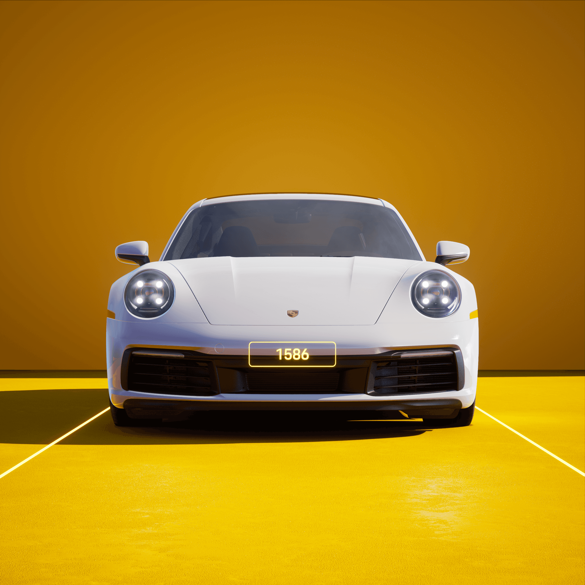 The PORSCHΞ 911 1586 image in phase
