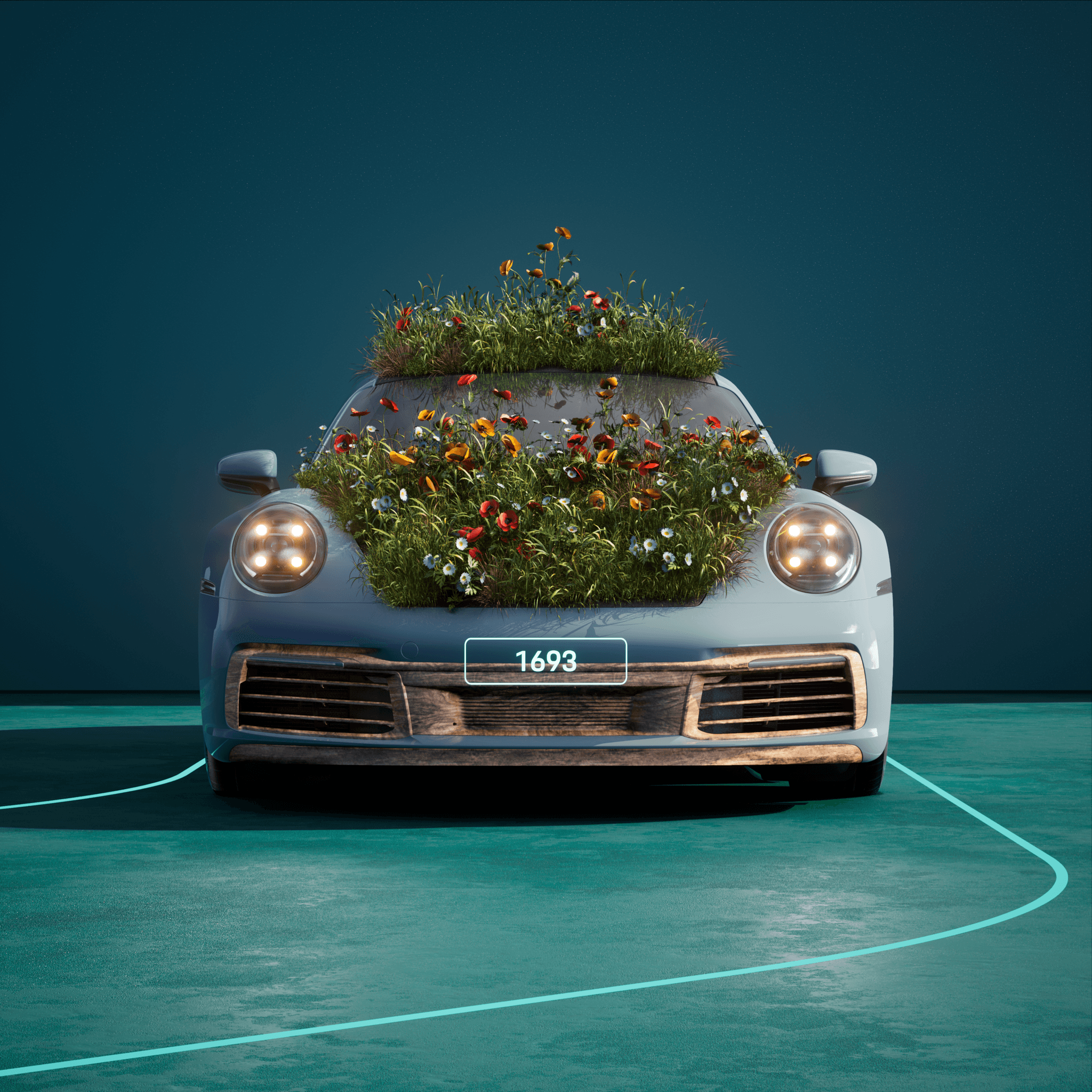 The PORSCHΞ 911 1693 image in phase