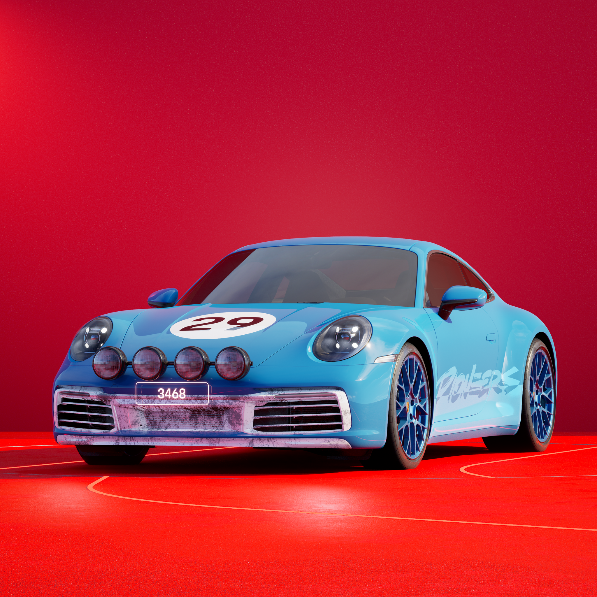 The PORSCHΞ 911 3468 image in phase