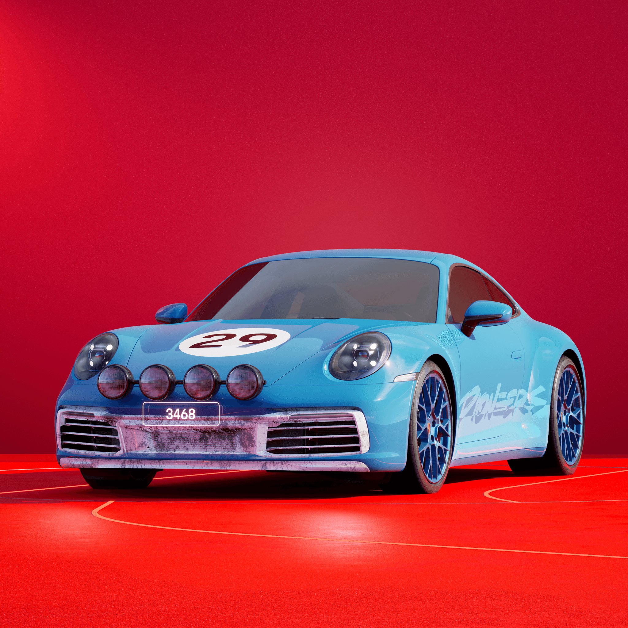 The PORSCHΞ 911 3468 image in phase