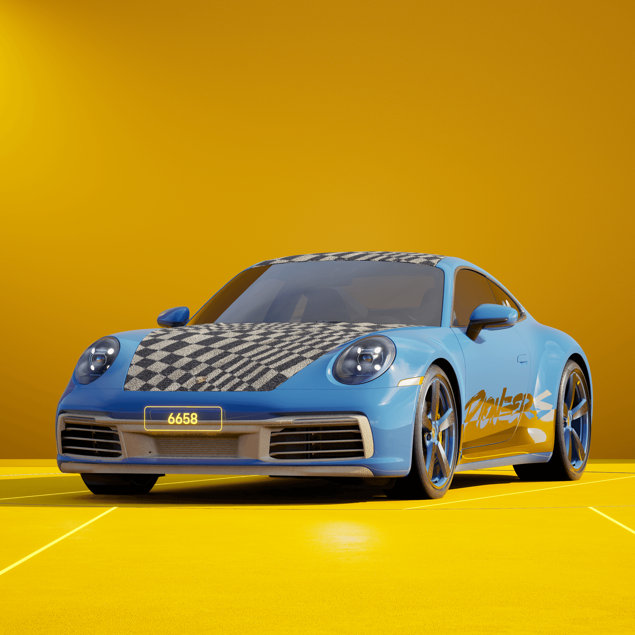 The PORSCHΞ 911 6658 image in phase