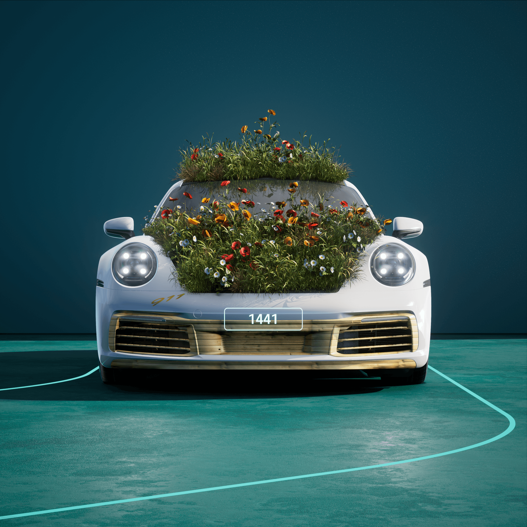 The PORSCHΞ 911 1441 image in phase