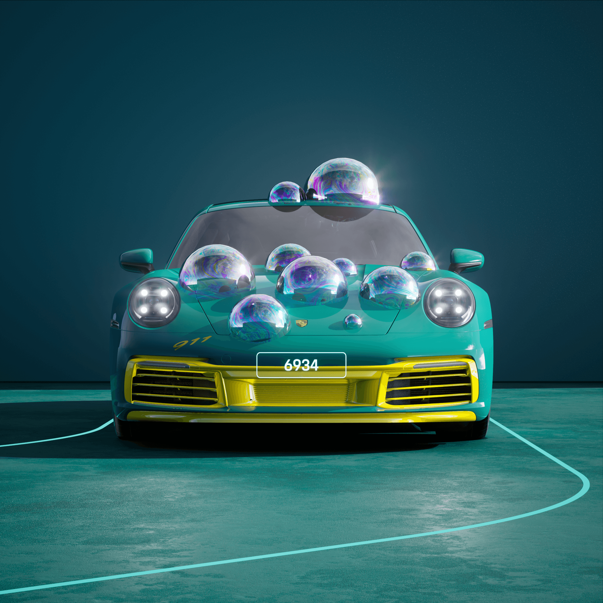 The PORSCHΞ 911 6934 image in phase