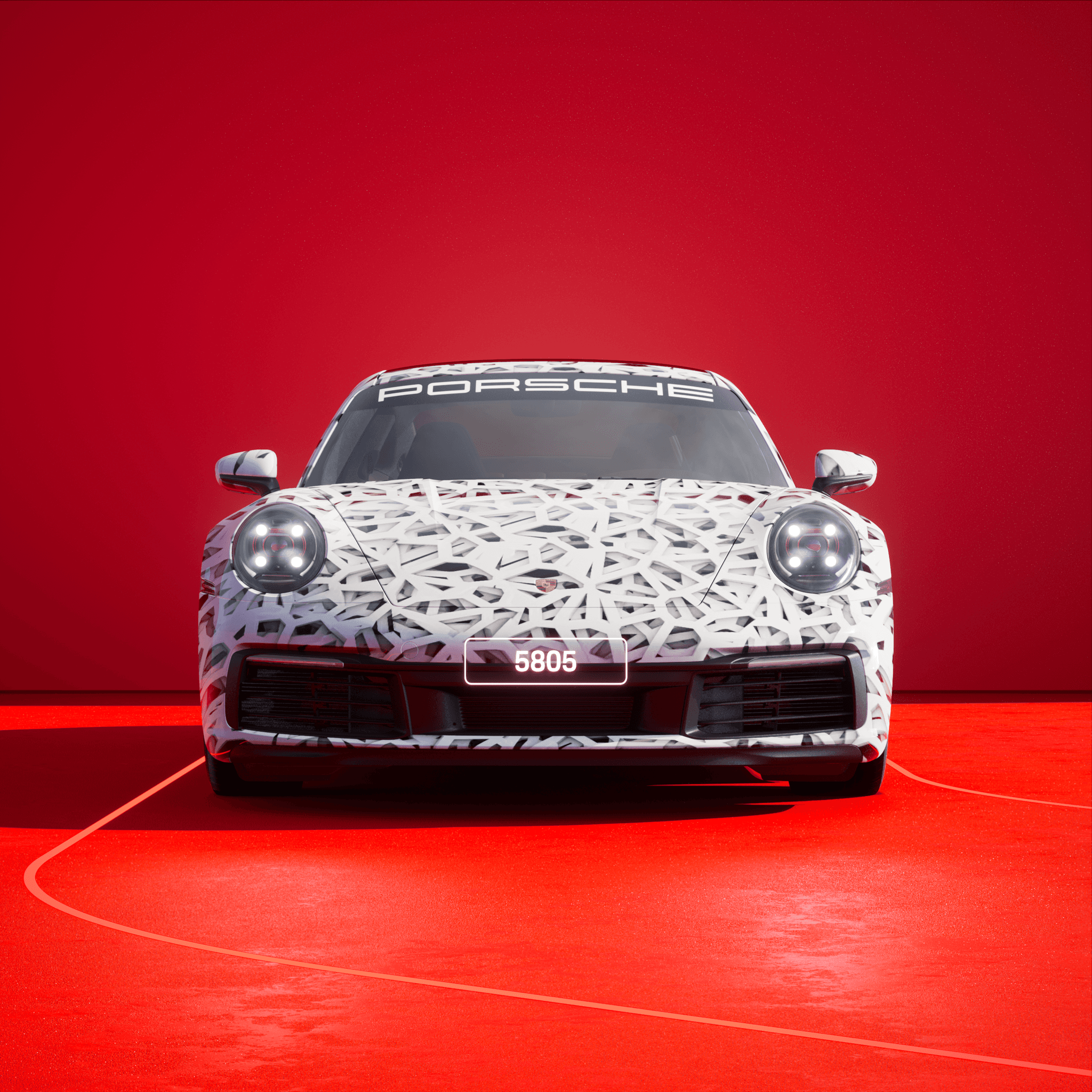 The PORSCHΞ 911 5805 image in phase