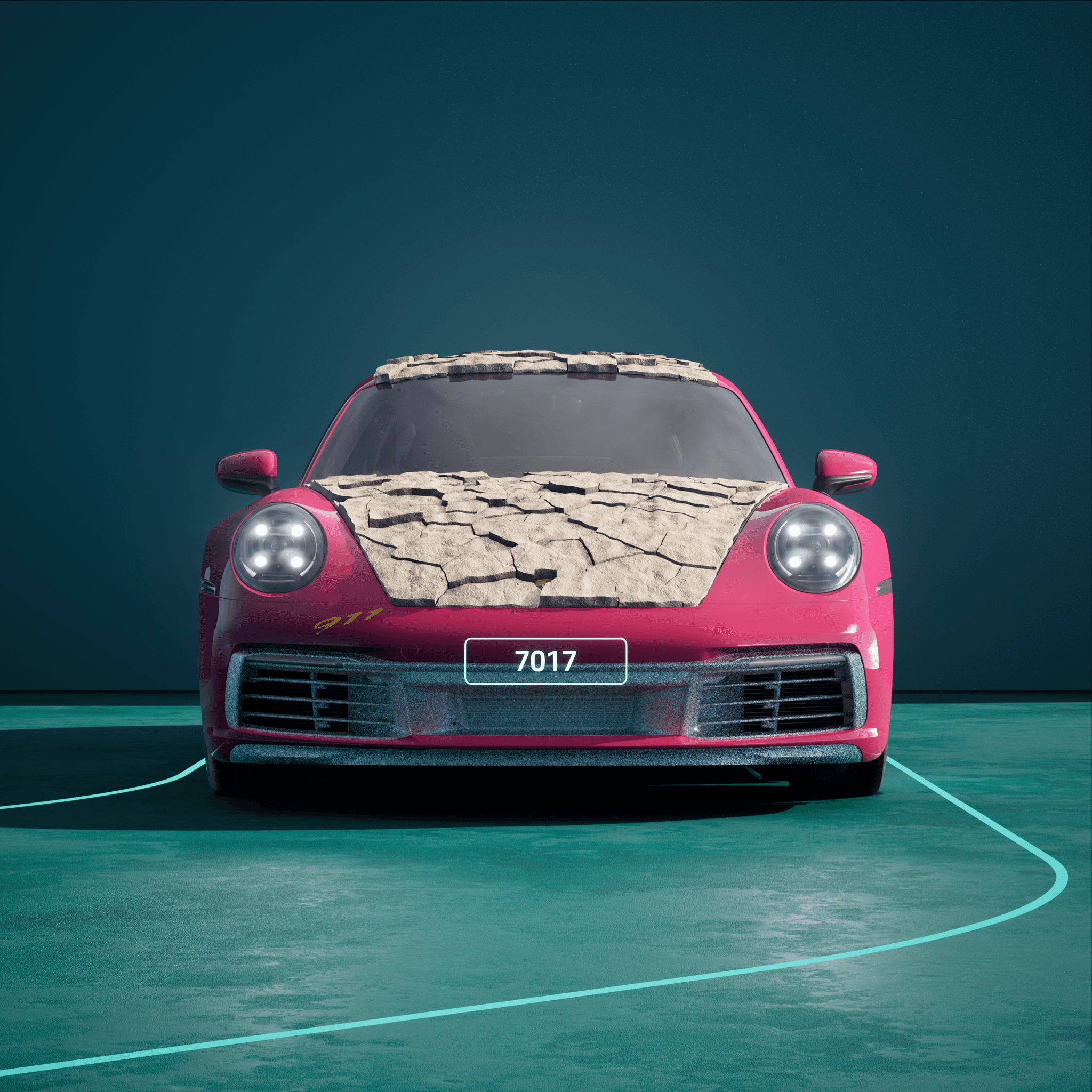 The PORSCHΞ 911 7017 image in phase