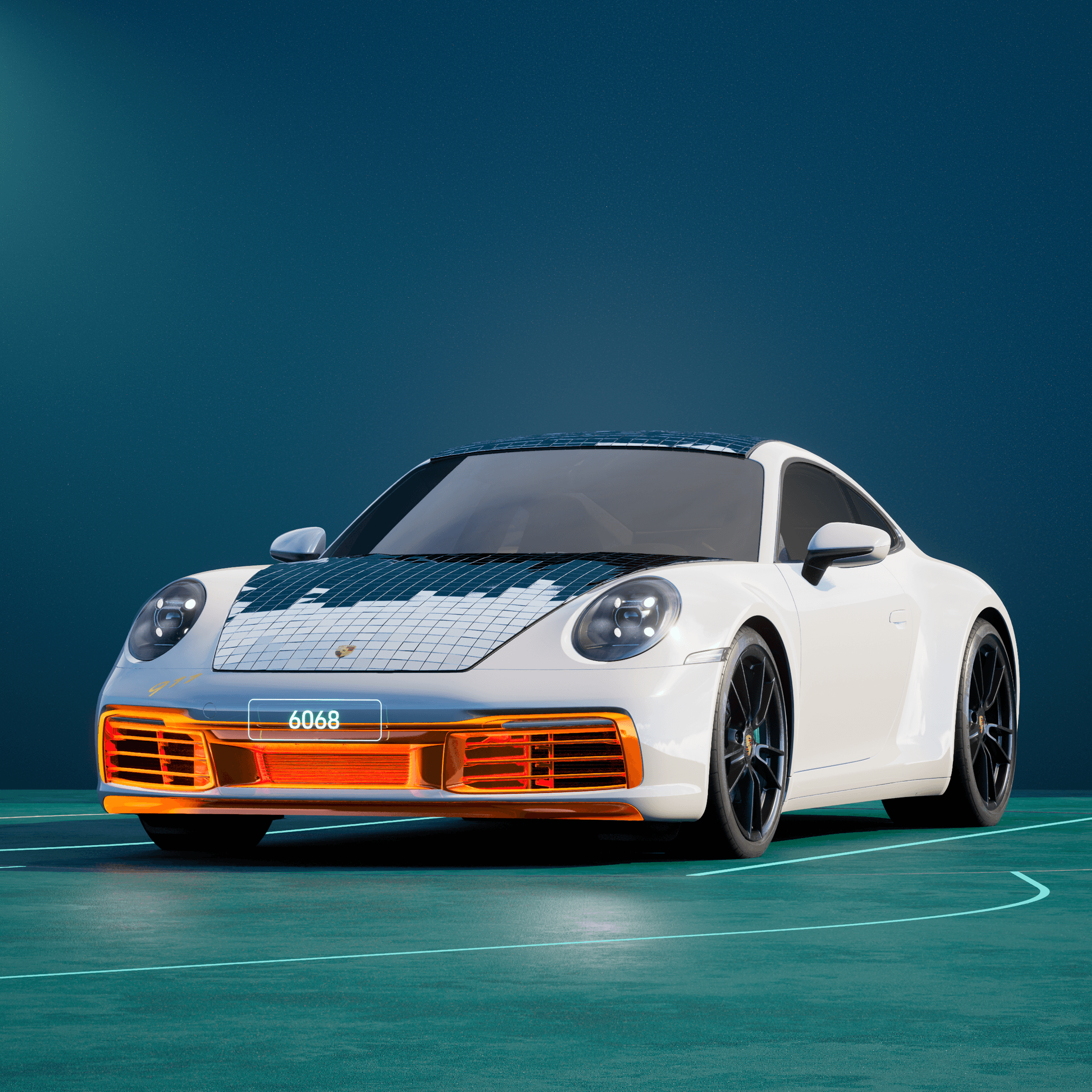 The PORSCHΞ 911 6068 image in phase
