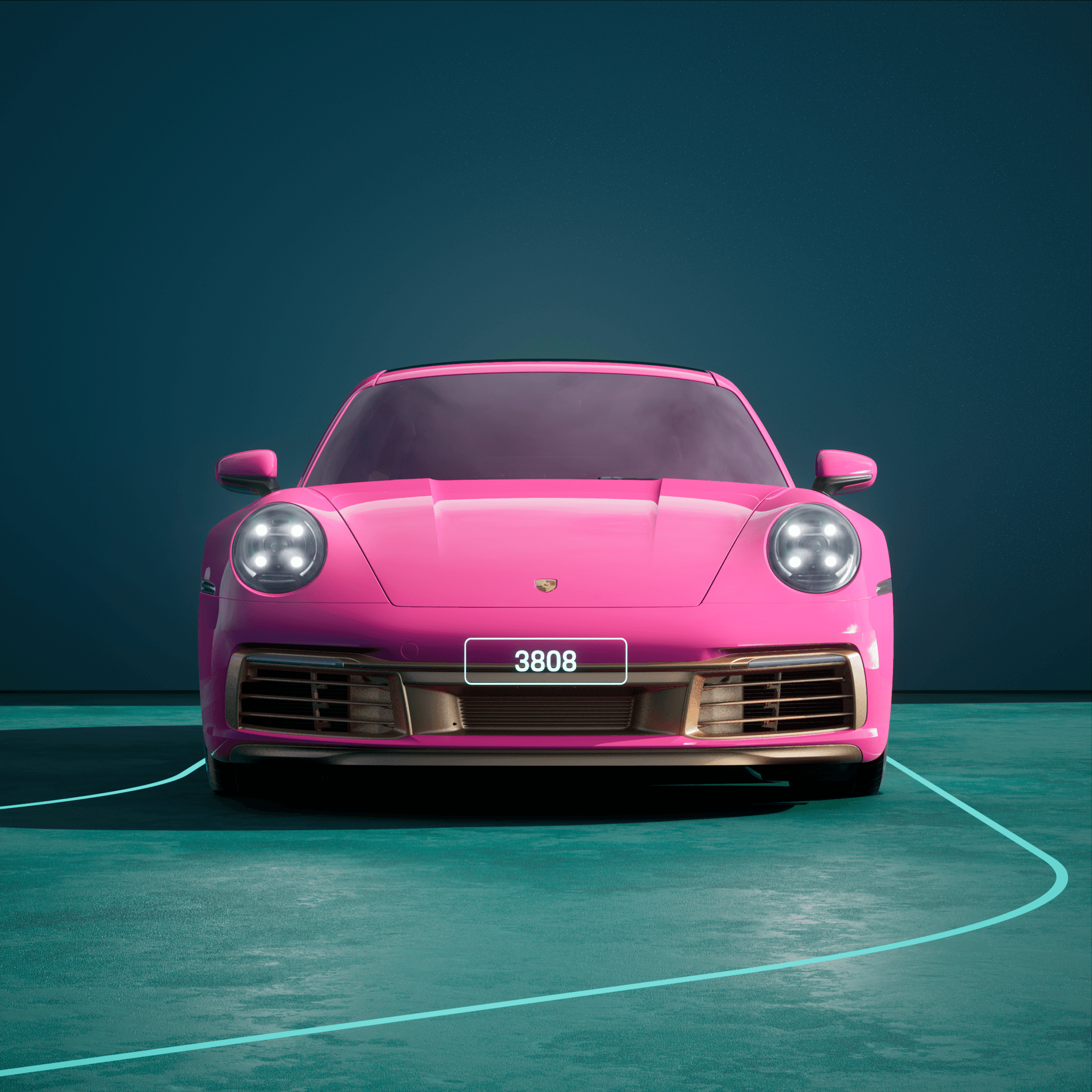 The PORSCHΞ 911 3808 image in phase