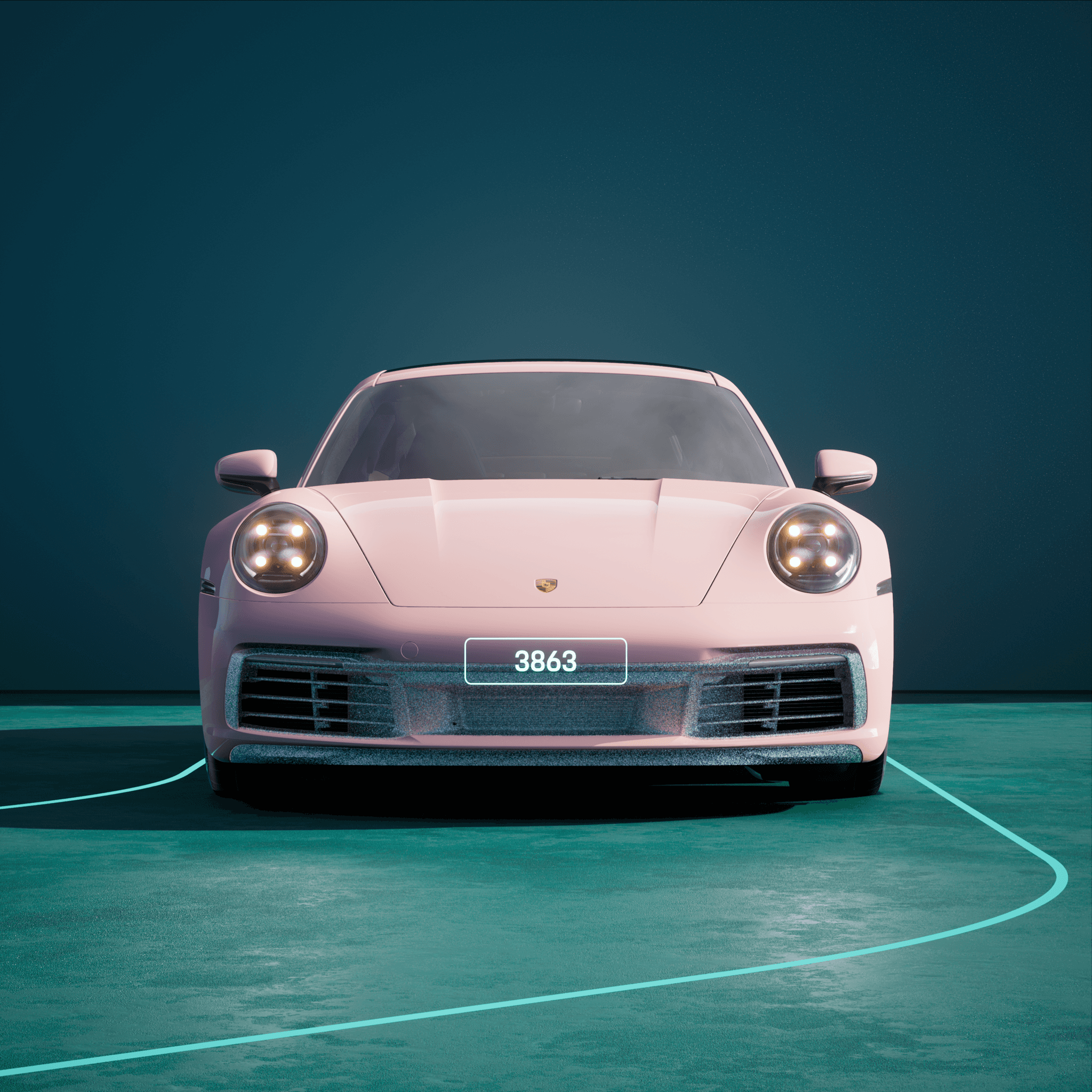 The PORSCHΞ 911 3863 image in phase