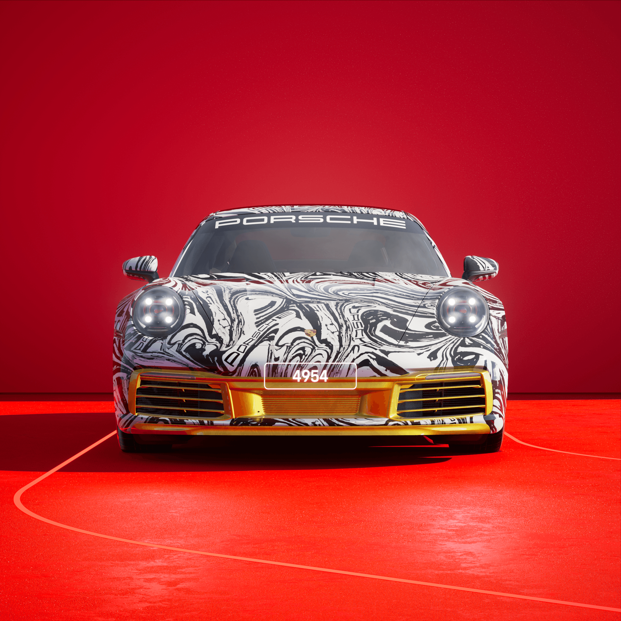 The PORSCHΞ 911 4954 image in phase