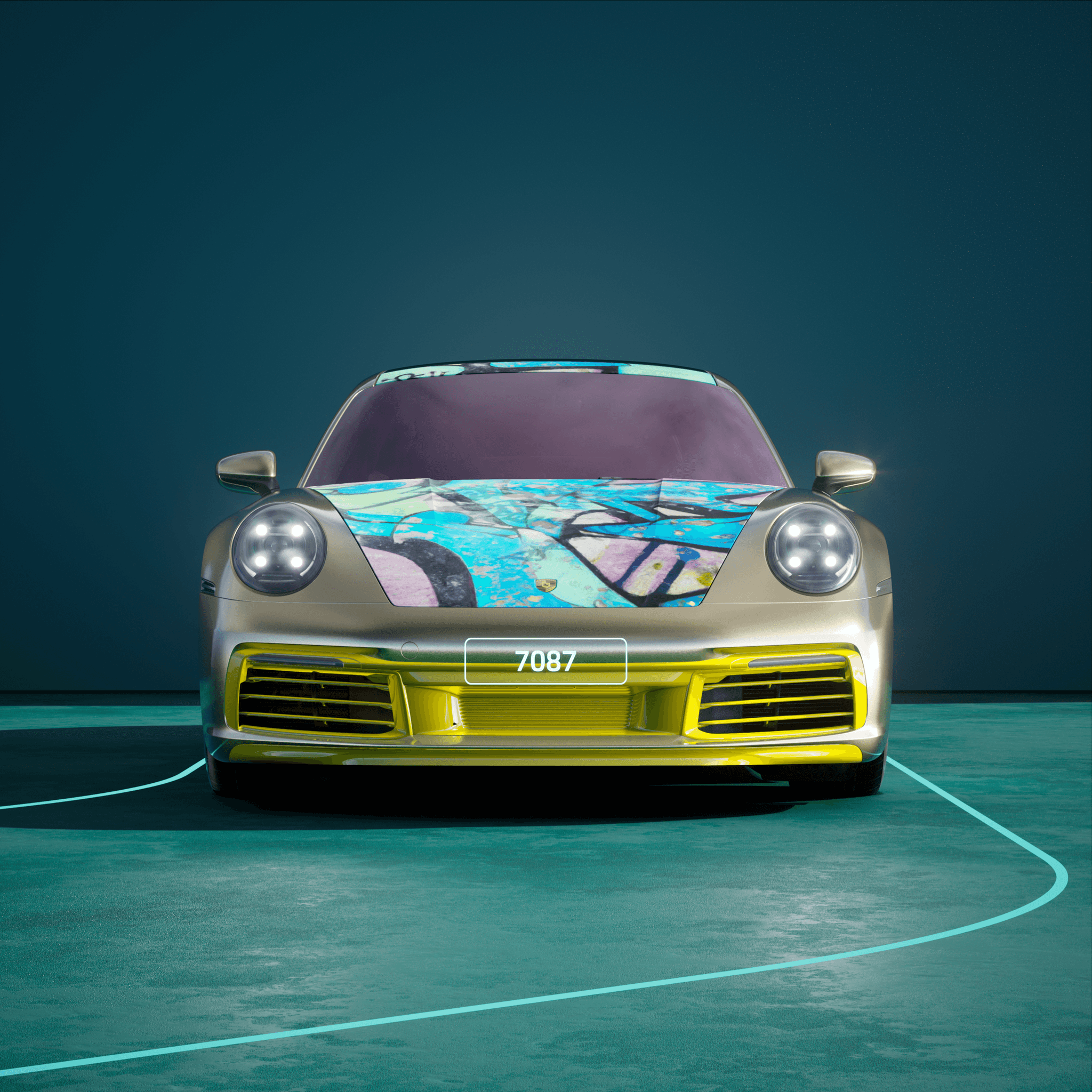 The PORSCHΞ 911 7087 image in phase
