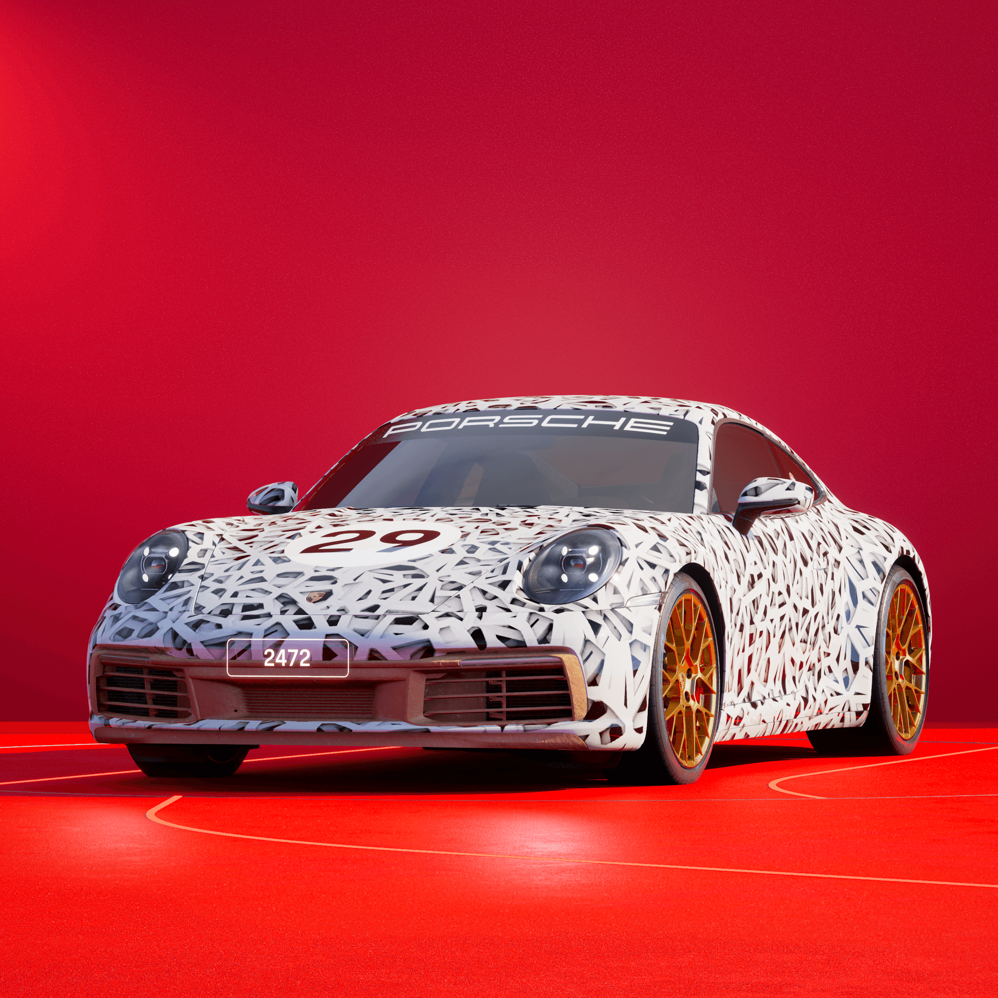 The PORSCHΞ 911 2472 image in phase